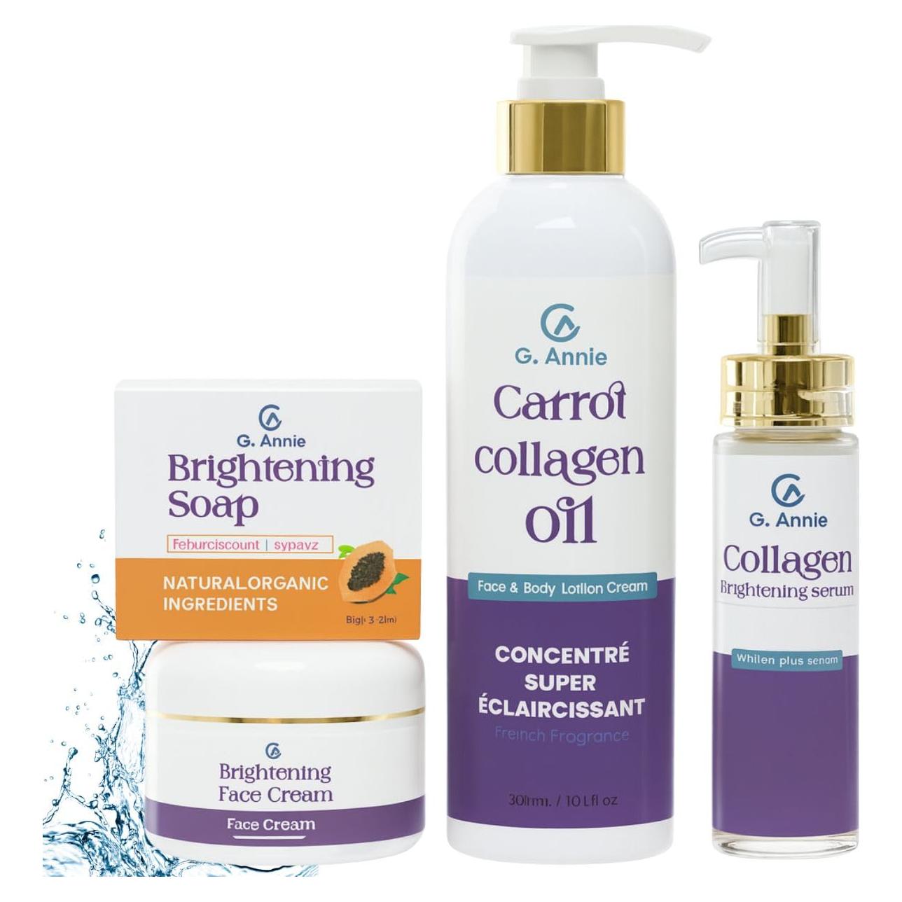 Set de Colágeno G'Annie - Hidratante Facial y Corporal 500g