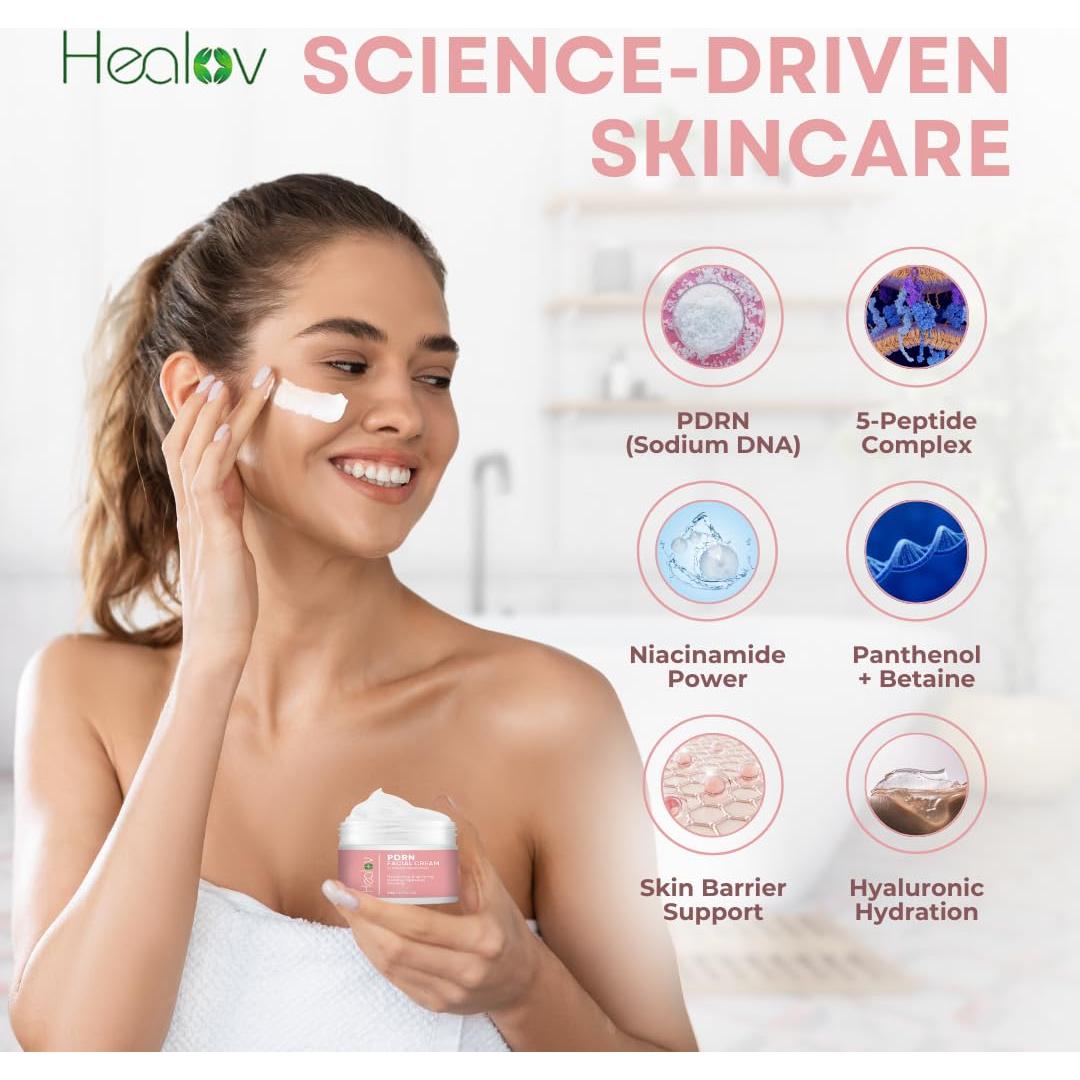 Crema Hidratante Facial Healov PDRN 90g - Antienvejecimiento