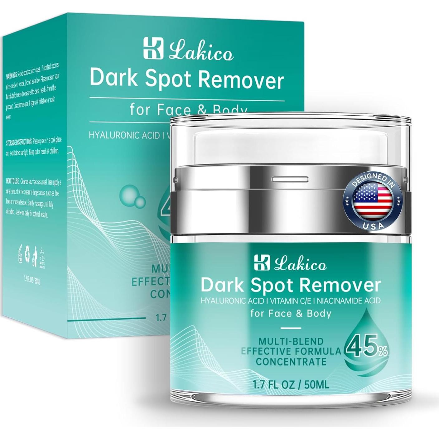 Removedor de Manchas Oscuras Lakico 50 ml - Crema Facial y Corporal