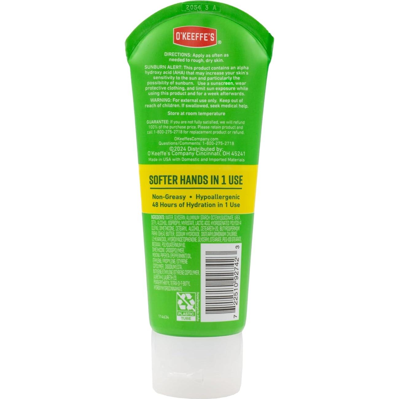 Crema de Manos O'Keeffe's Renovación Intensa 90g - Hidratante