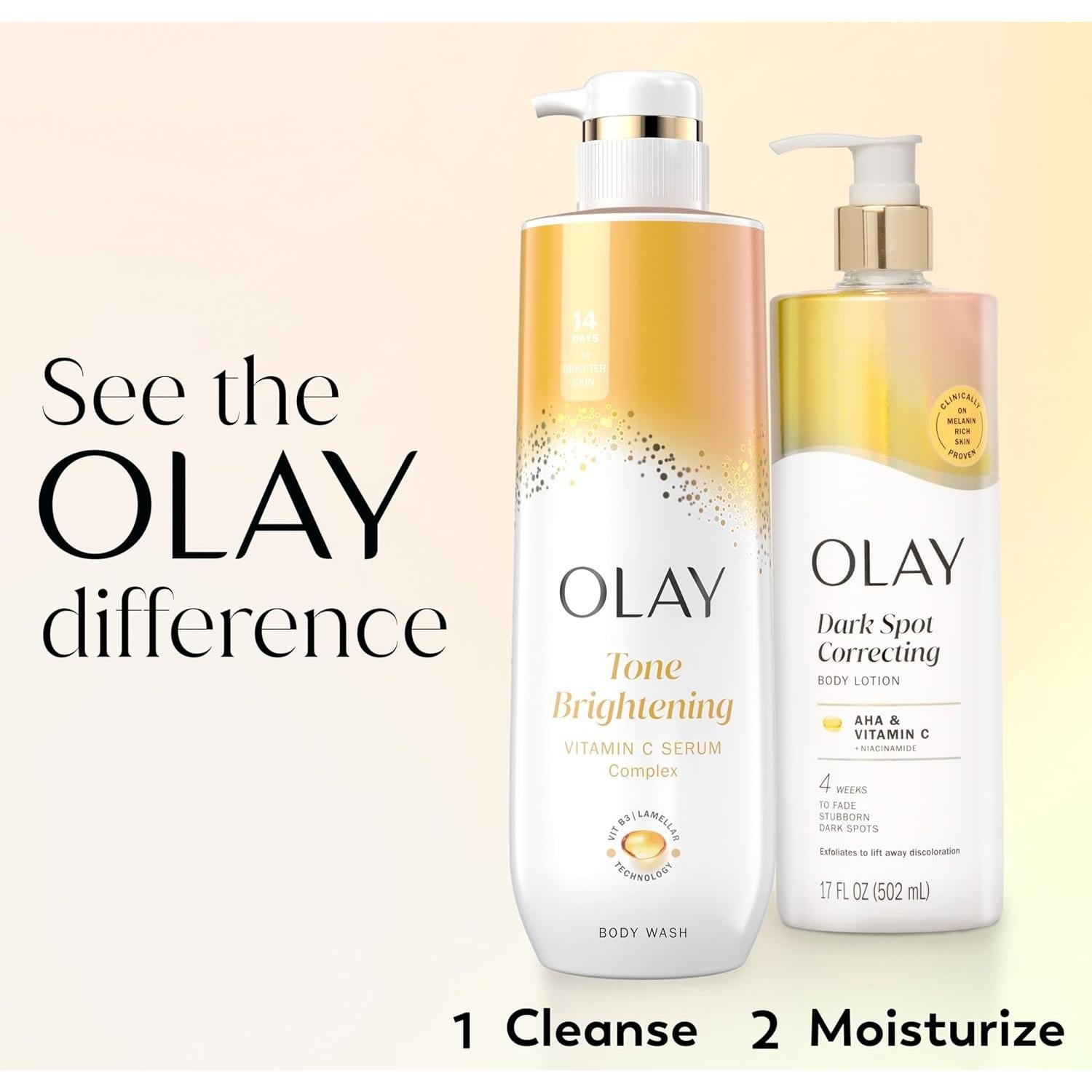 Loción Corporal Olay 502 ml - AHA, Vitamina C, Hidratación 24h