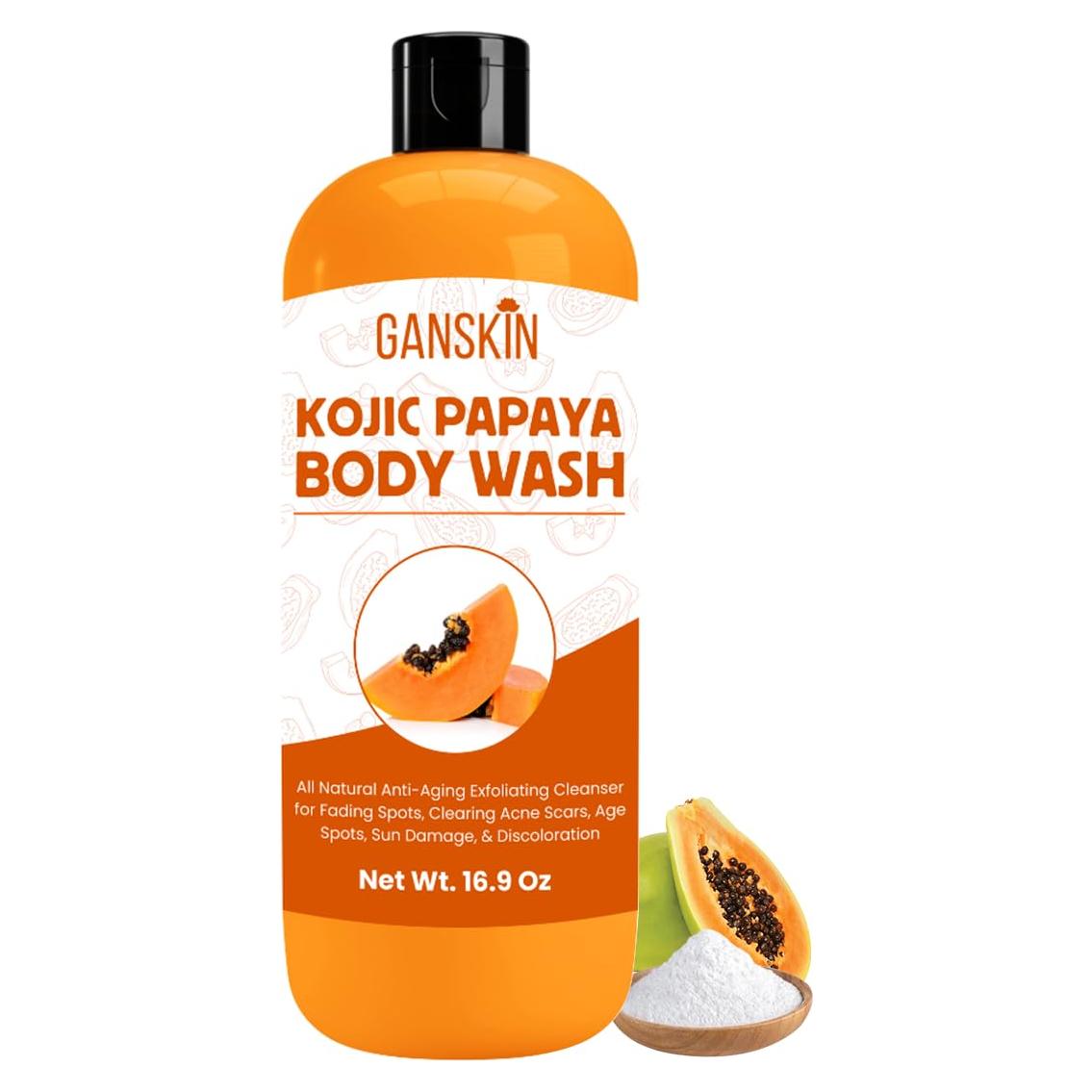 Jabón Corporal Ganskin Ácido Kójico y Papaya 100g - Ilumina Piel