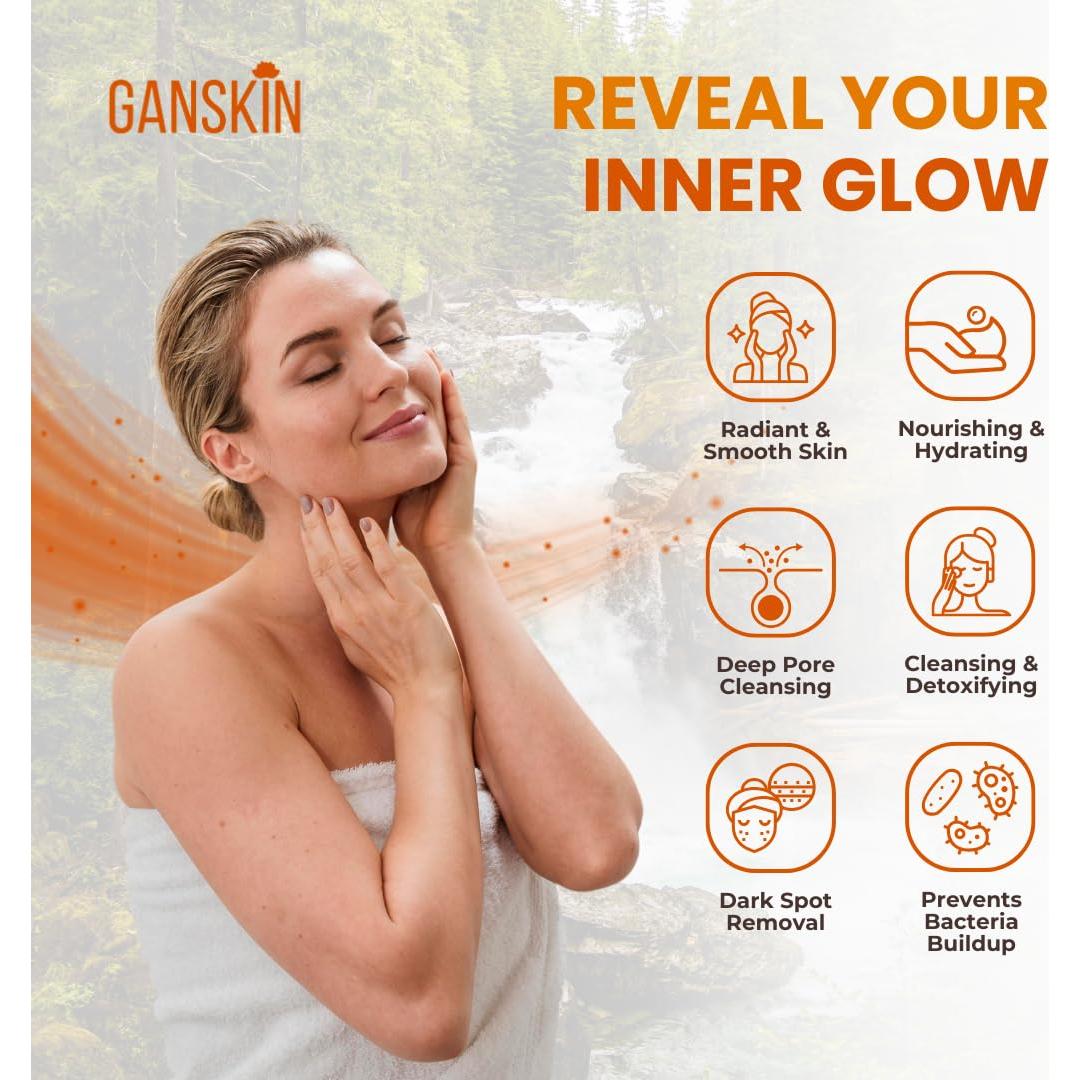 Jabón Corporal Ganskin Ácido Kójico y Papaya 100g - Ilumina Piel