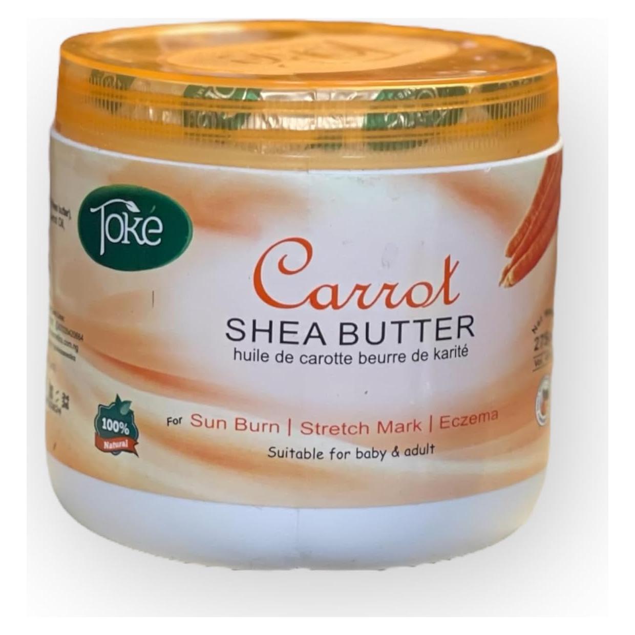 Manteca de Karité de Zanahoria Toke 100% Natural 200g