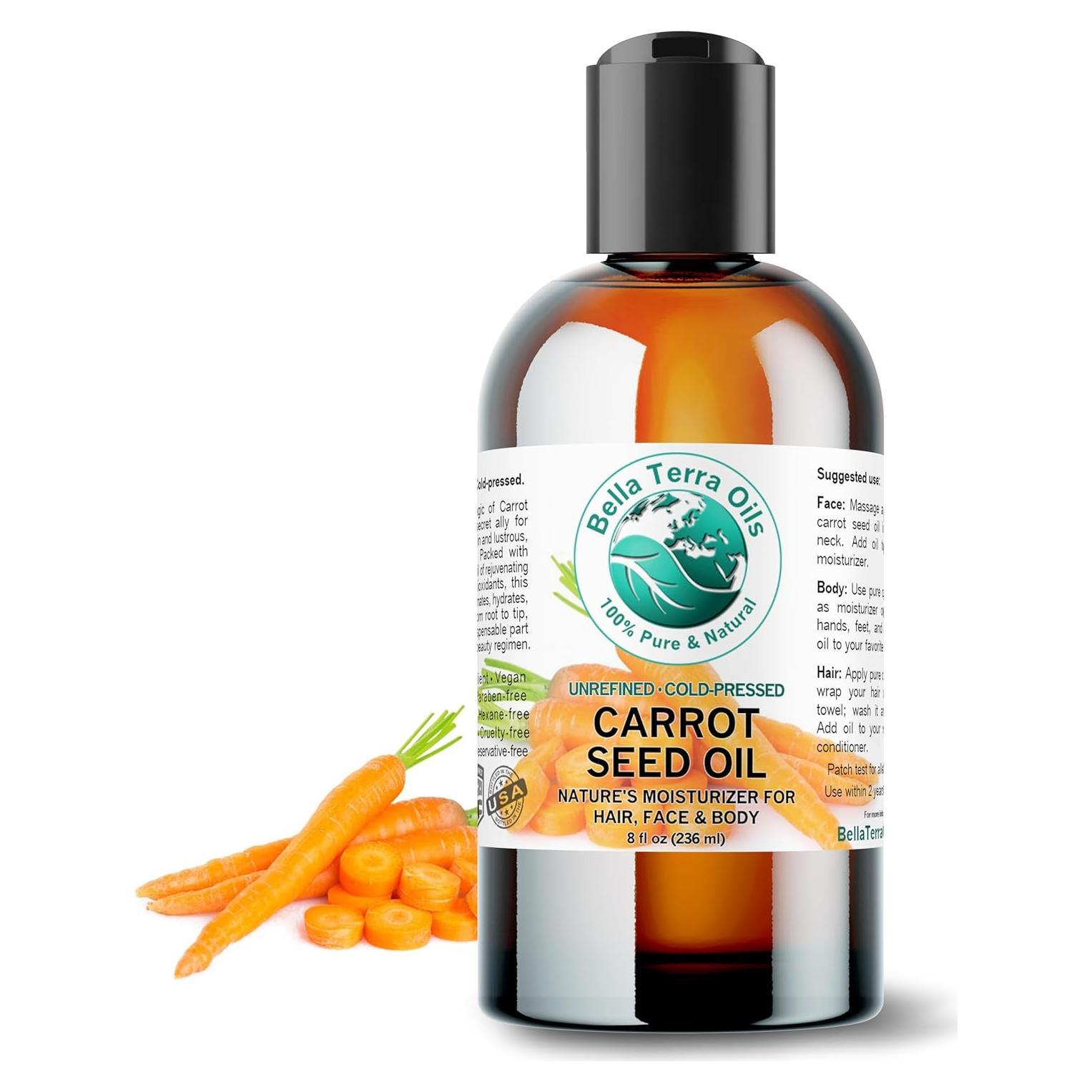 Aceite de Semilla de Zanahoria Orgánico Bella Terra 236 ml - Antioxidante