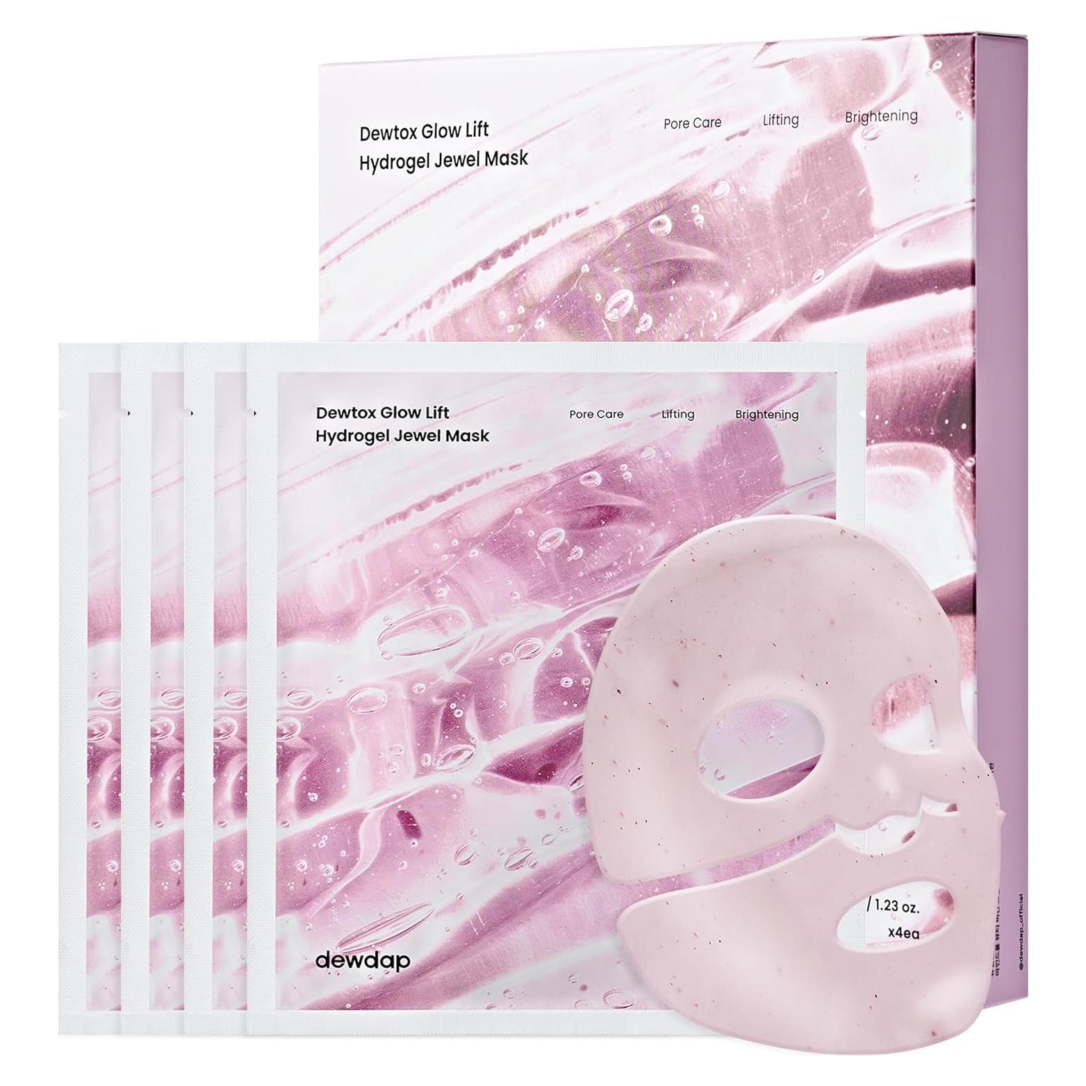 Mascarilla Facial de Colágeno Dewtox - Hidrogel 4 Unidades 35g