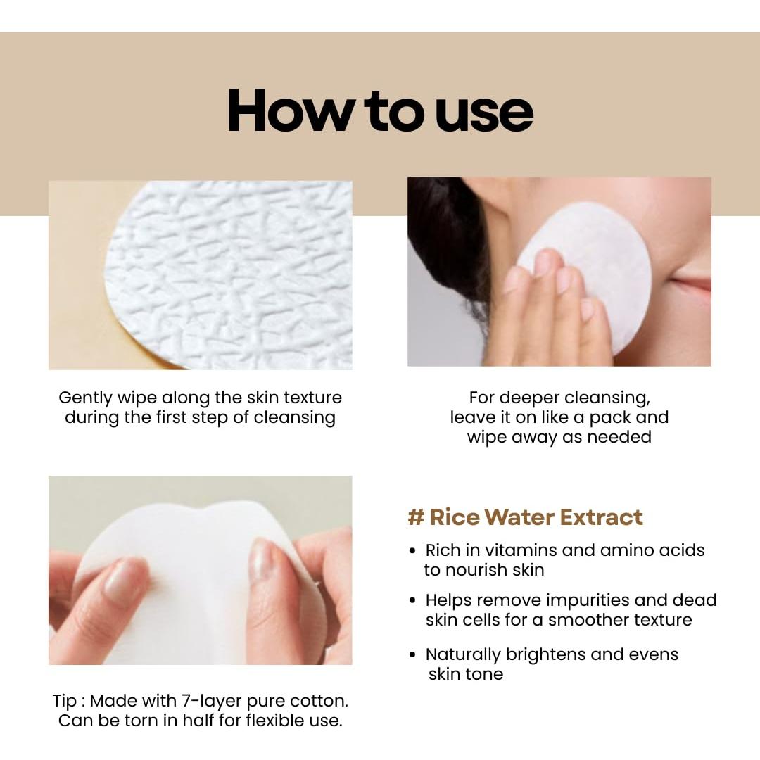 Discos Limpiadores de Agua de Arroz Eco Glow - 50 Unidades