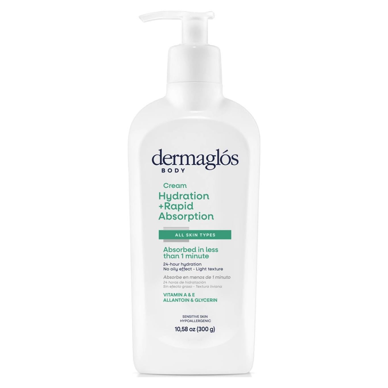 Crema Hidratante Corporal Dermaglós 300 g | 24 Horas Hidratación