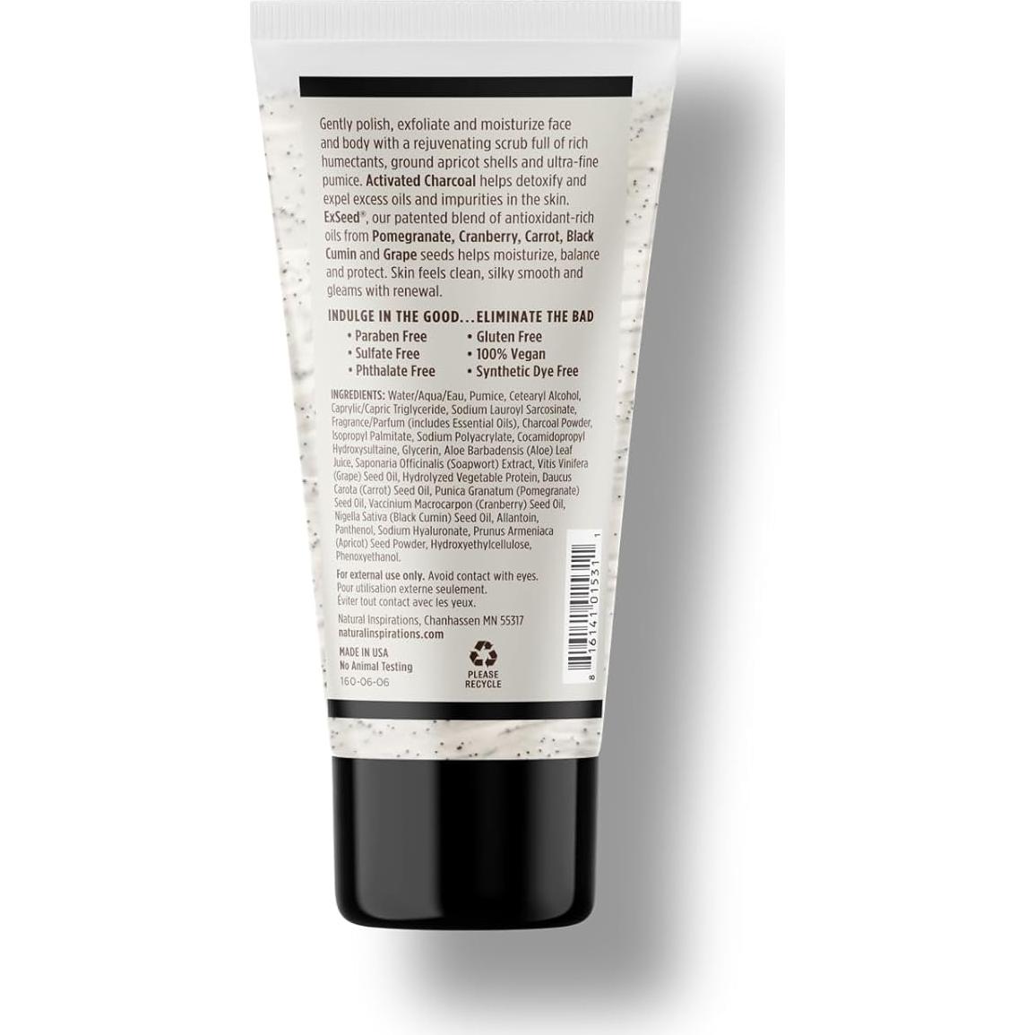 Exfoliante Facial y Corporal Naturales Coco Ámbar Vainilla 170g