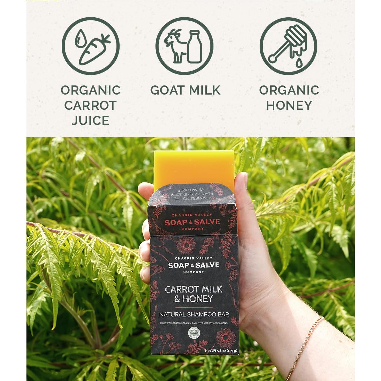 Champú en barra orgánico Chagrin Valley 160 g - Cabello normal a seco