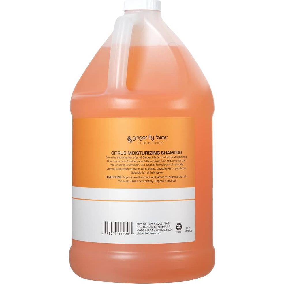 Champú Hidratante Ginger Lily Farms 3.78L Vegano Aroma Cítricos