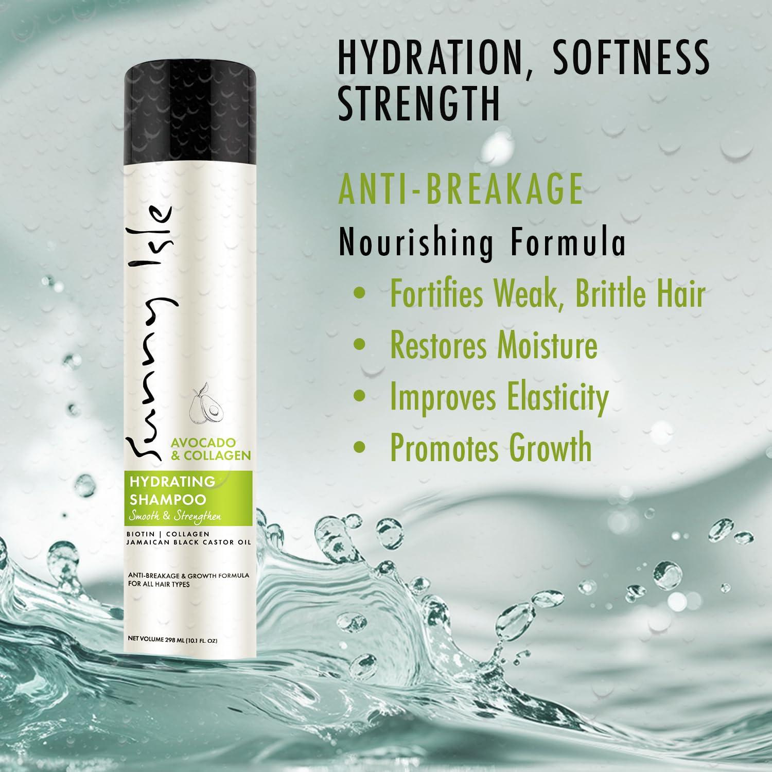 Champú Hidratante Aguacate y Colágeno Sunny Isle 300ml