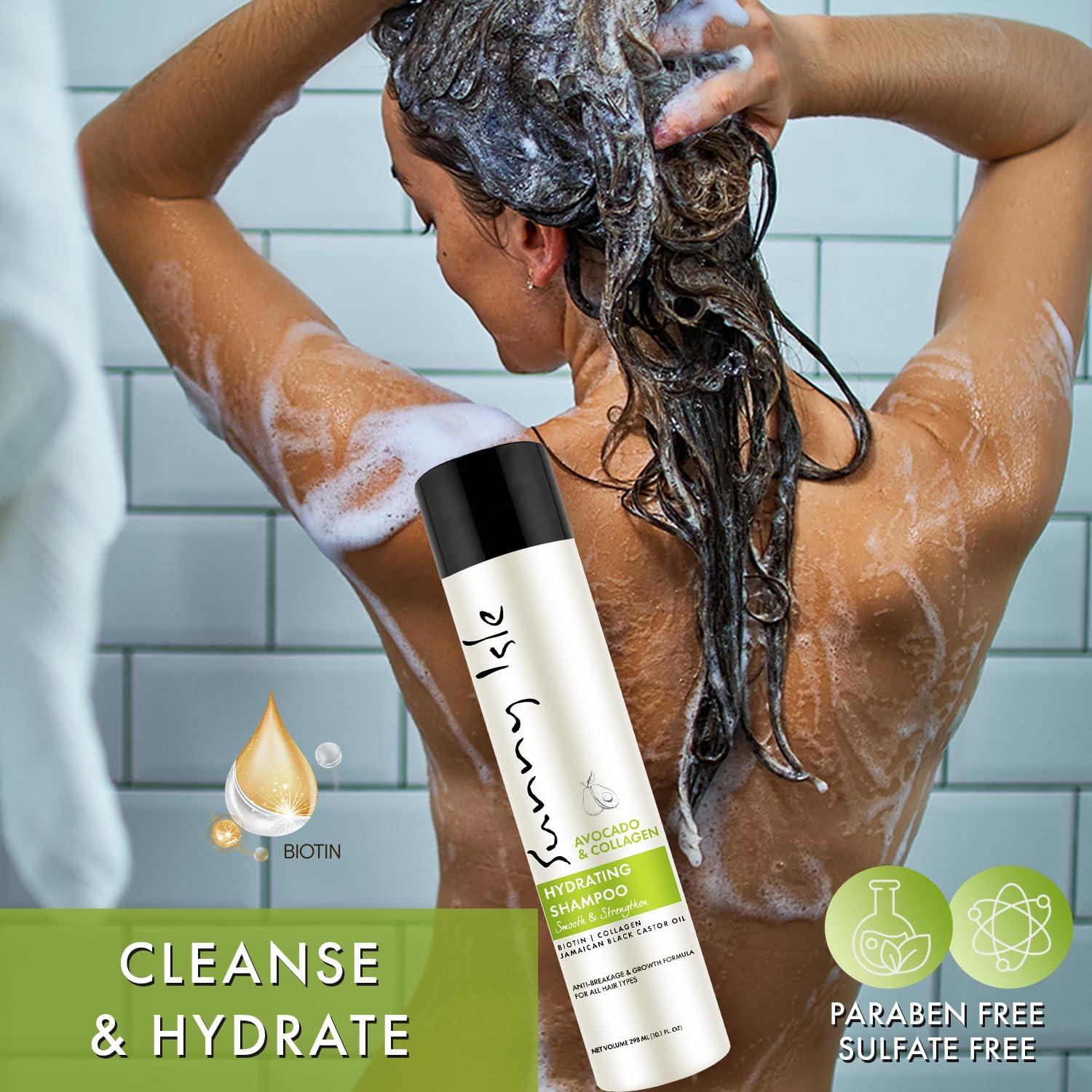 Champú Hidratante Aguacate y Colágeno Sunny Isle 300ml