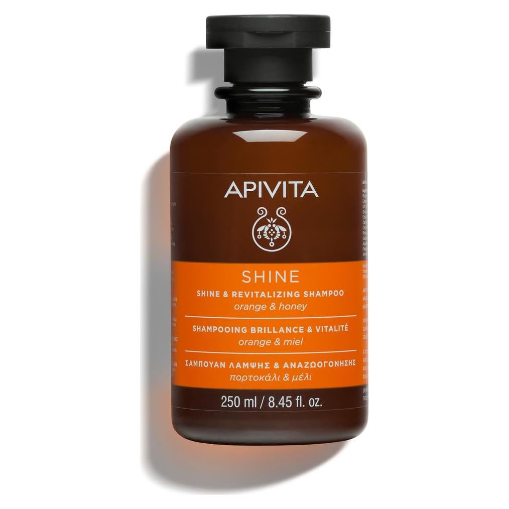 Champú Brillante Apivita 250 mL con Naranja y Miel