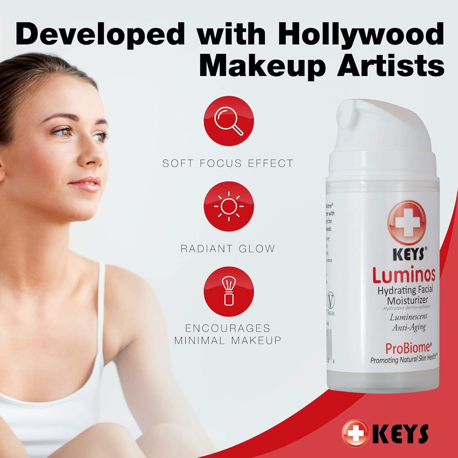 Base de Maquillaje Hidratante Keys Luminos 140g - Antienvejecimiento