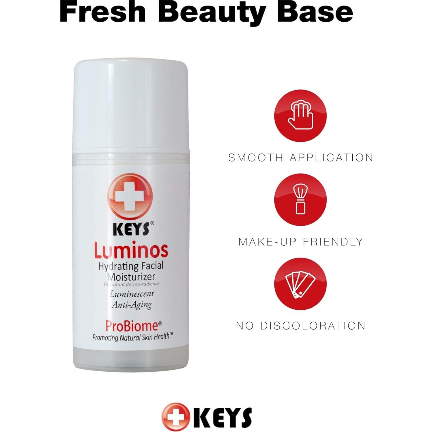 Base de Maquillaje Hidratante Keys Luminos 140g - Antienvejecimiento