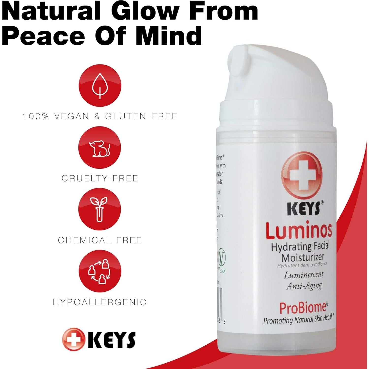 Base de Maquillaje Hidratante Keys Luminos 140g - Antienvejecimiento