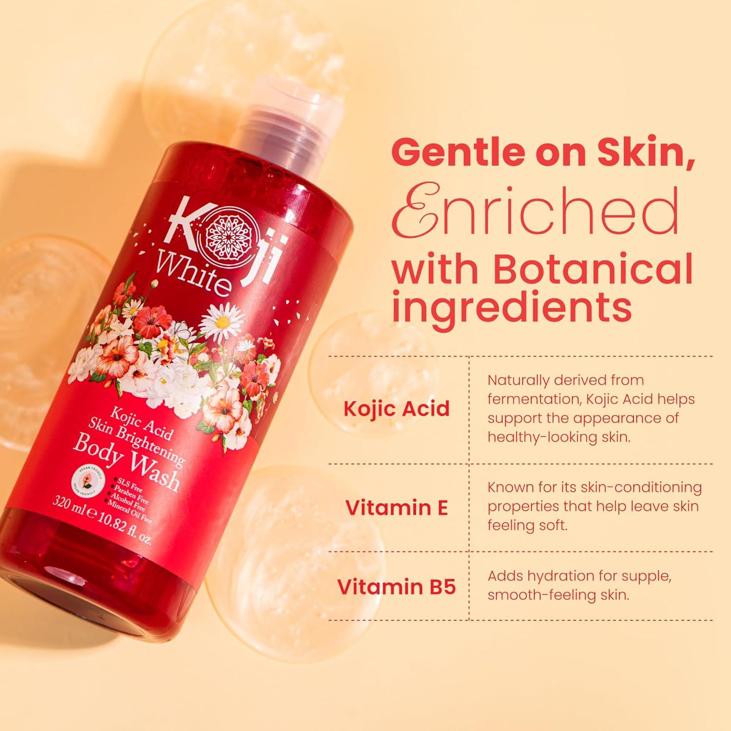 Gel de Ducha Iluminador Koji White 320 ml - Ácido Kójico Vegano