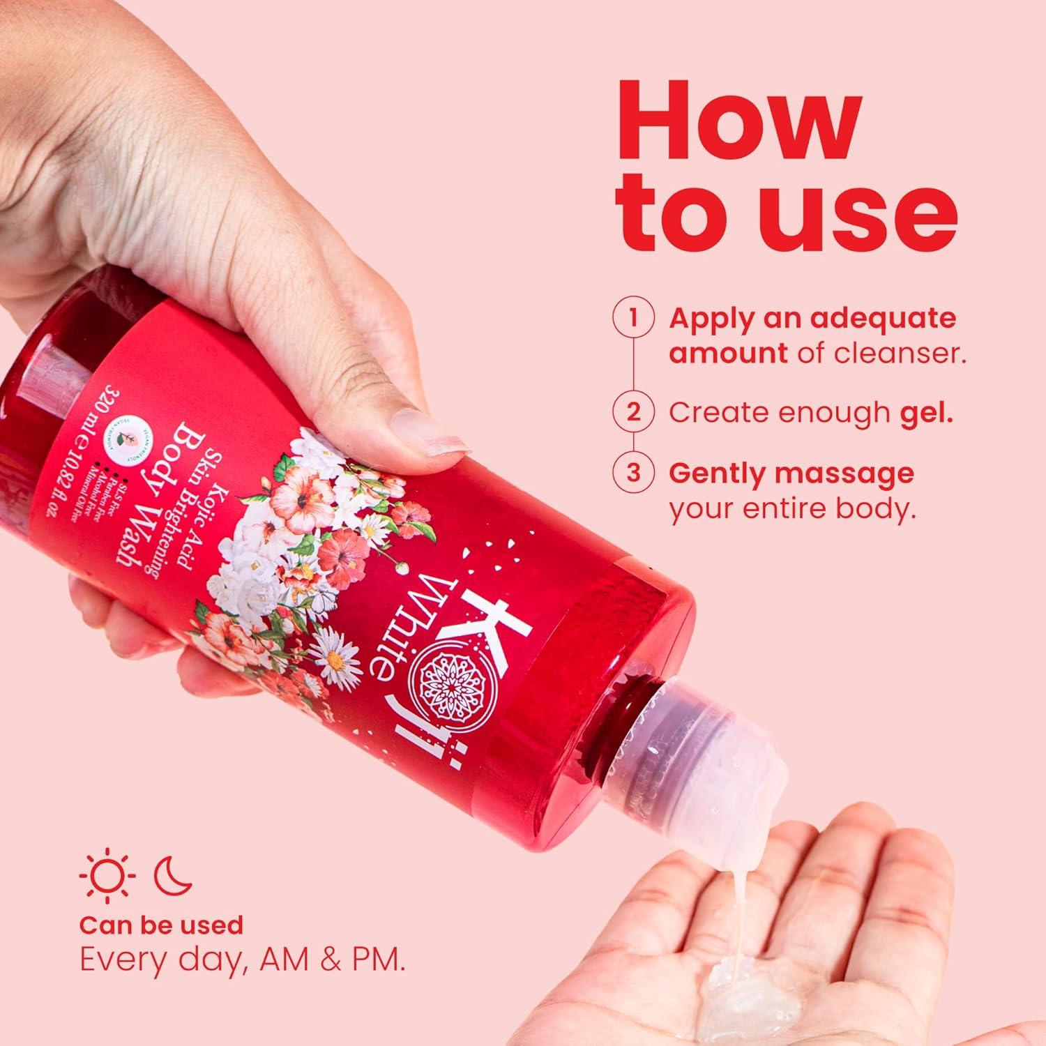 Gel de Ducha Iluminador Koji White 320 ml - Ácido Kójico Vegano