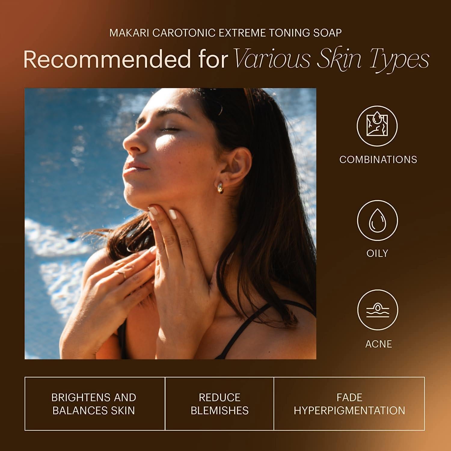 Jabón Carotónico Makari Naturalle 198g - Iluminador Piel Mixta