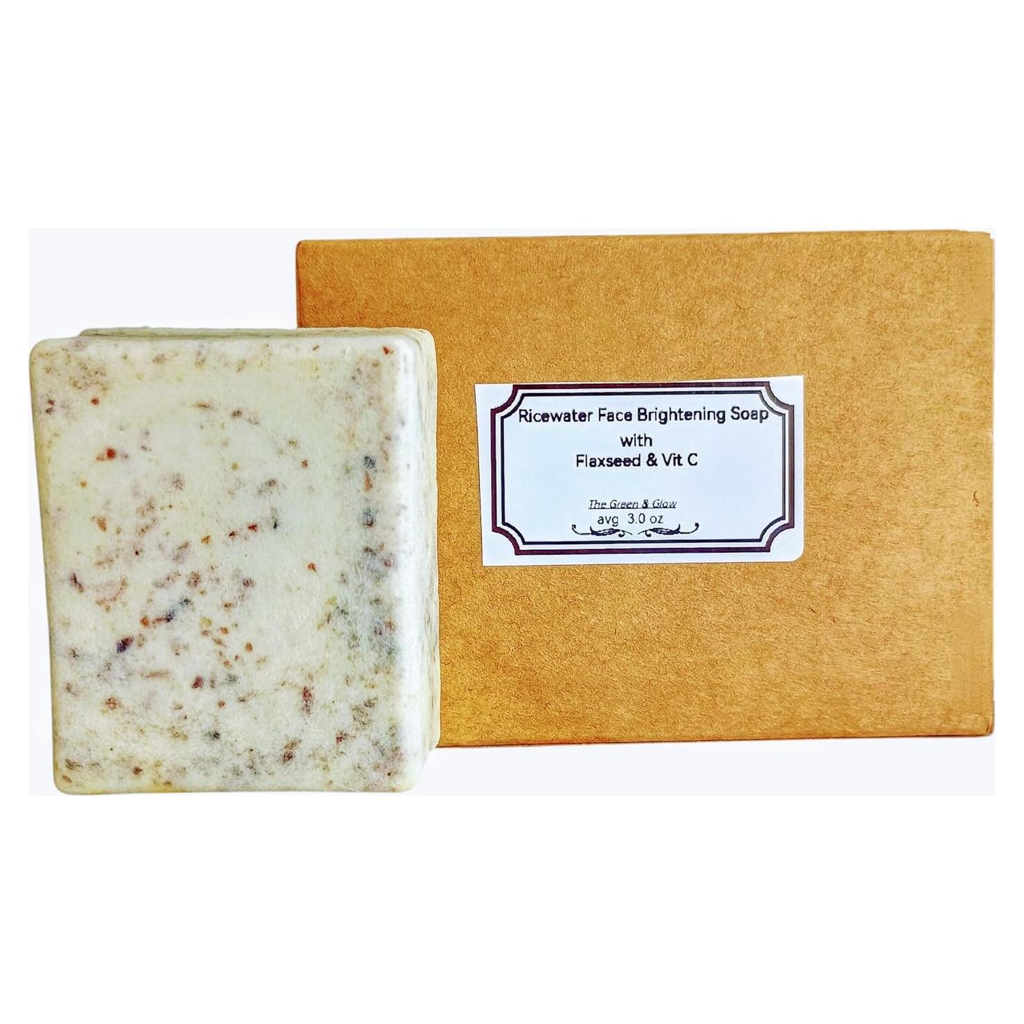 Jabón Iluminador Facial de Agua de Arroz y Linaza 99g