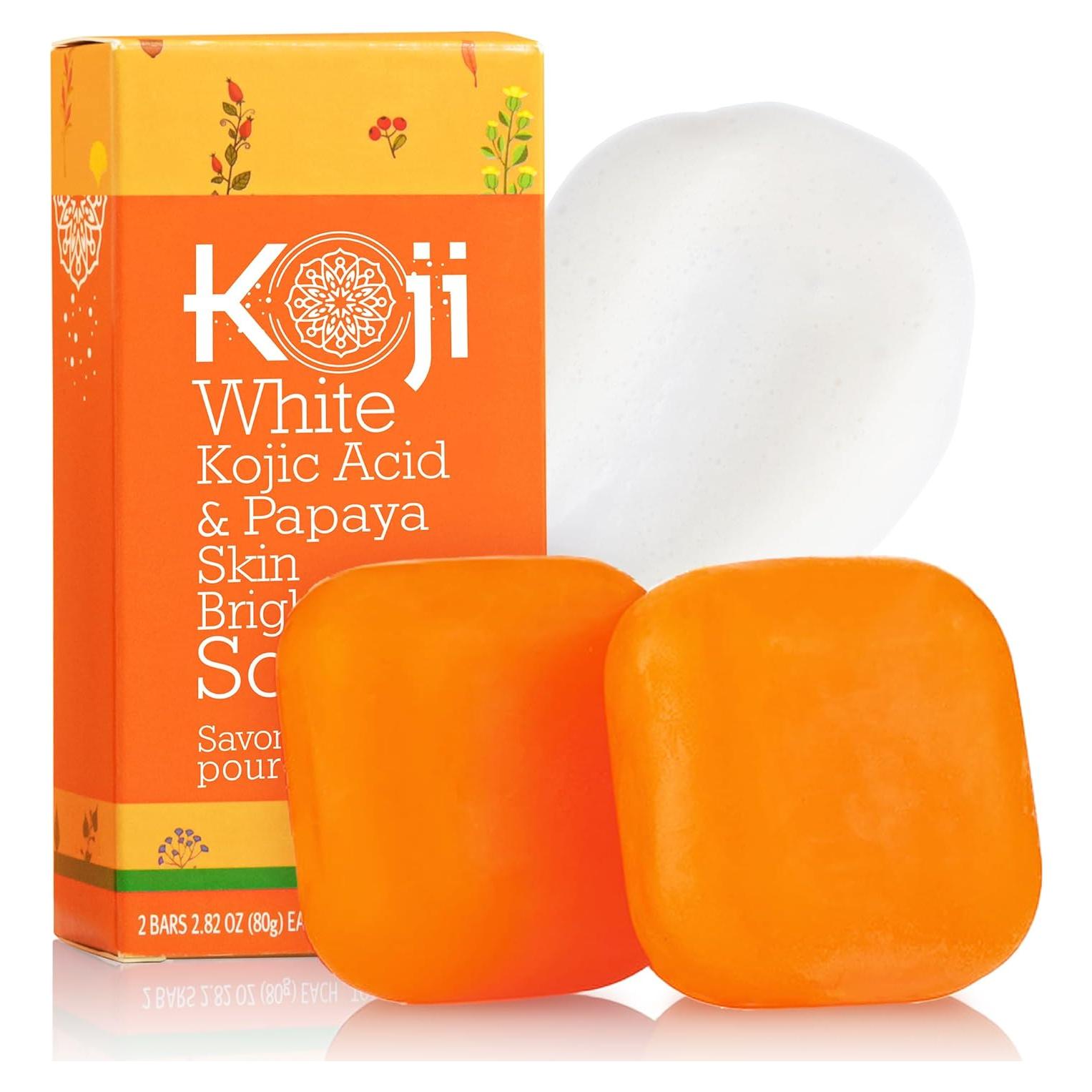 Jabón Blanqueador Facial Koji White con Ácido Kójico y Papaya 160 g