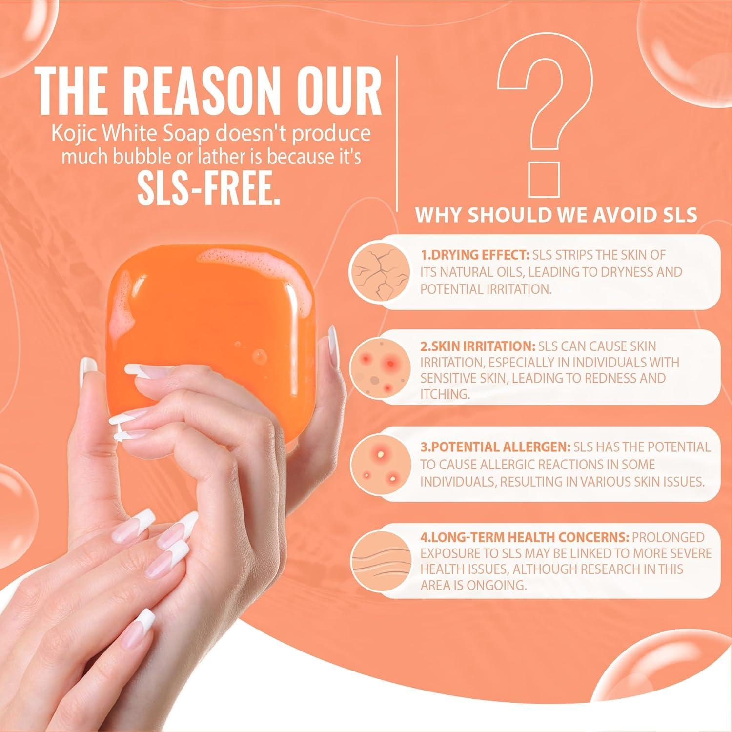 Jabón Blanqueador Facial Koji White con Ácido Kójico y Papaya 160 g