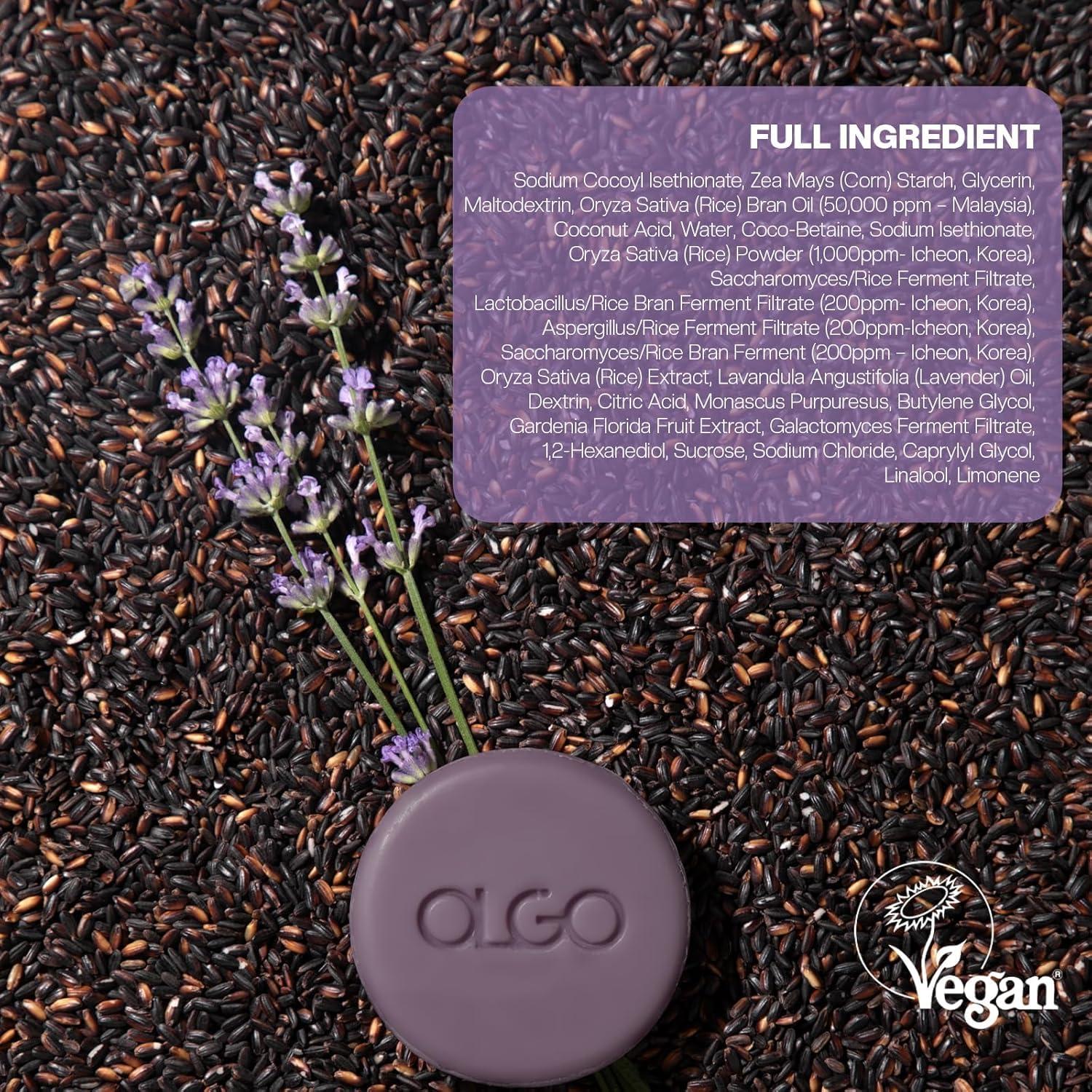 Barra de Limpieza de Arroz OLGO 99 g - Sin Jabón Vegana