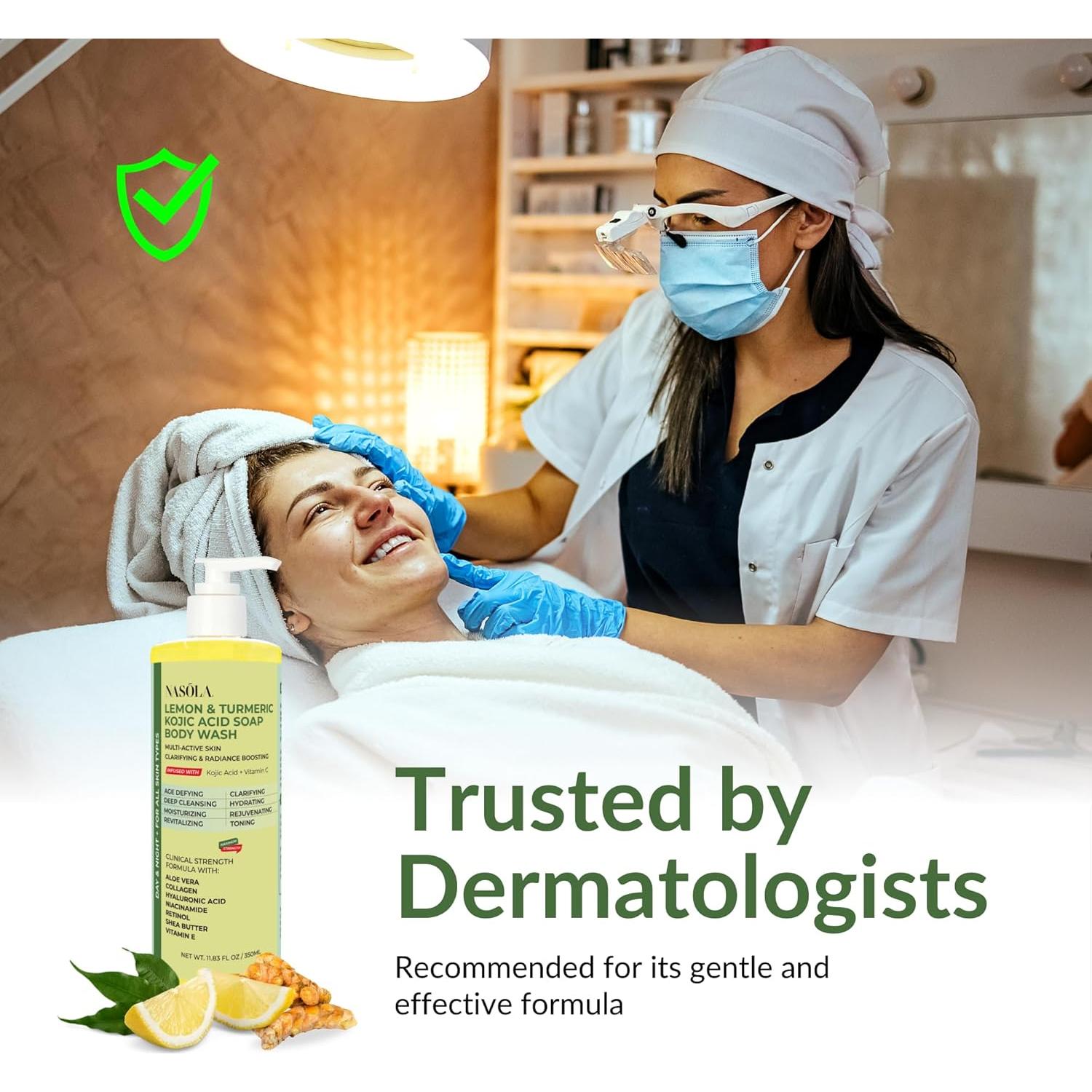 Jabón Líquido Nasola de Ácido Kojico y Cúrcuma 350 ml