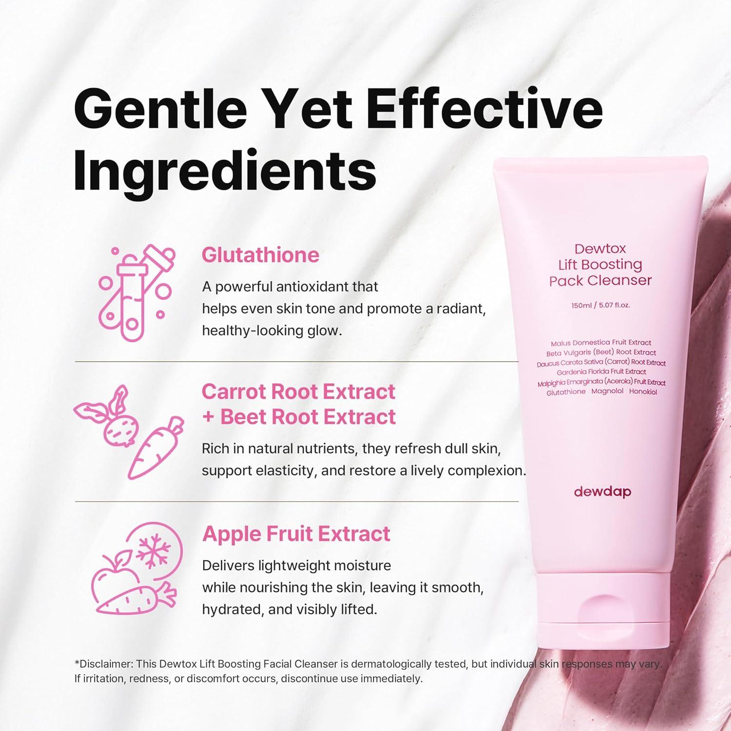 Limpiador Facial Espumoso Dewtox Lift 150ml - Piel Sensible