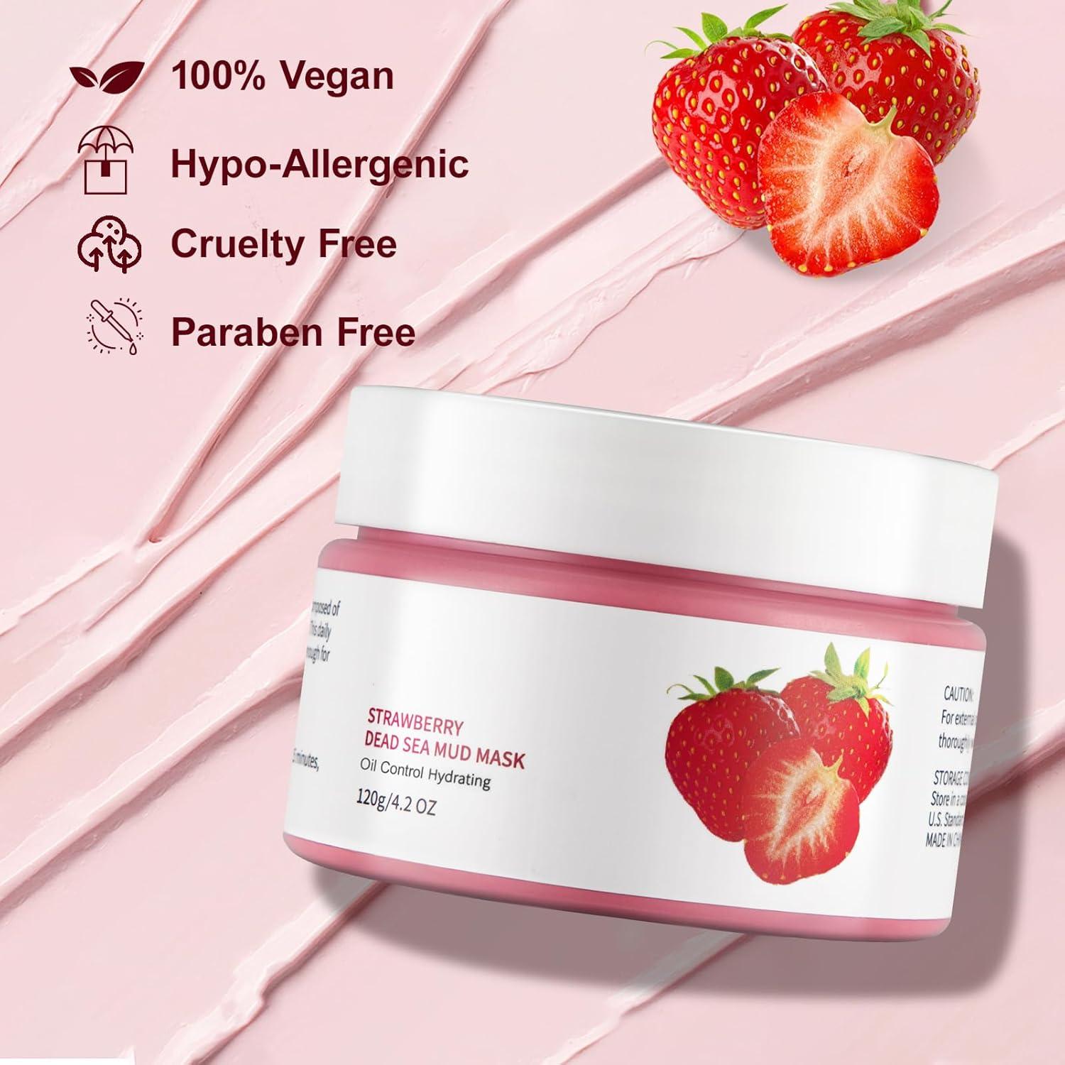 Mascarilla de Arcilla Hidratante GUOYAOLIFU 119g - Fresa