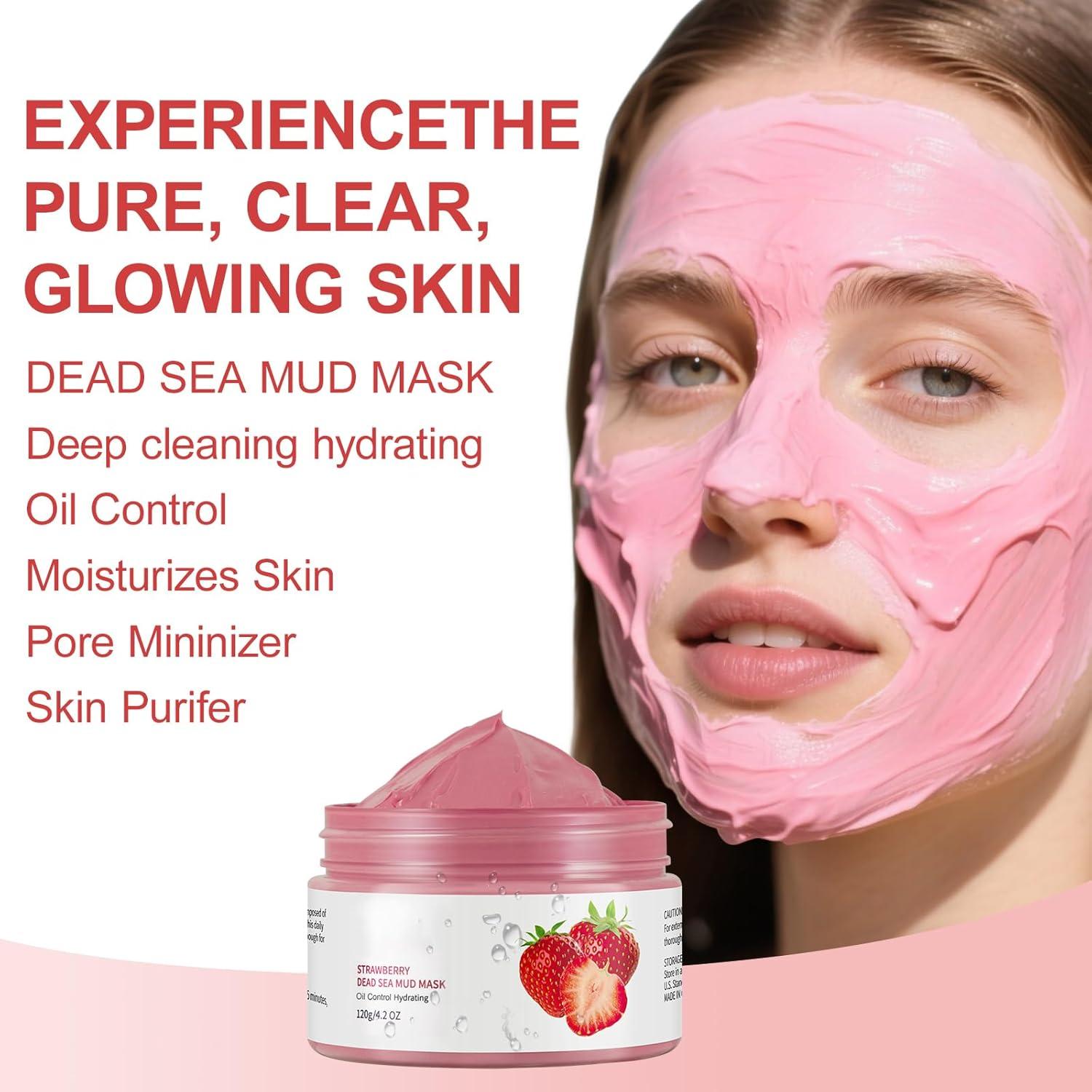 Mascarilla de Arcilla Hidratante GUOYAOLIFU 119g - Fresa