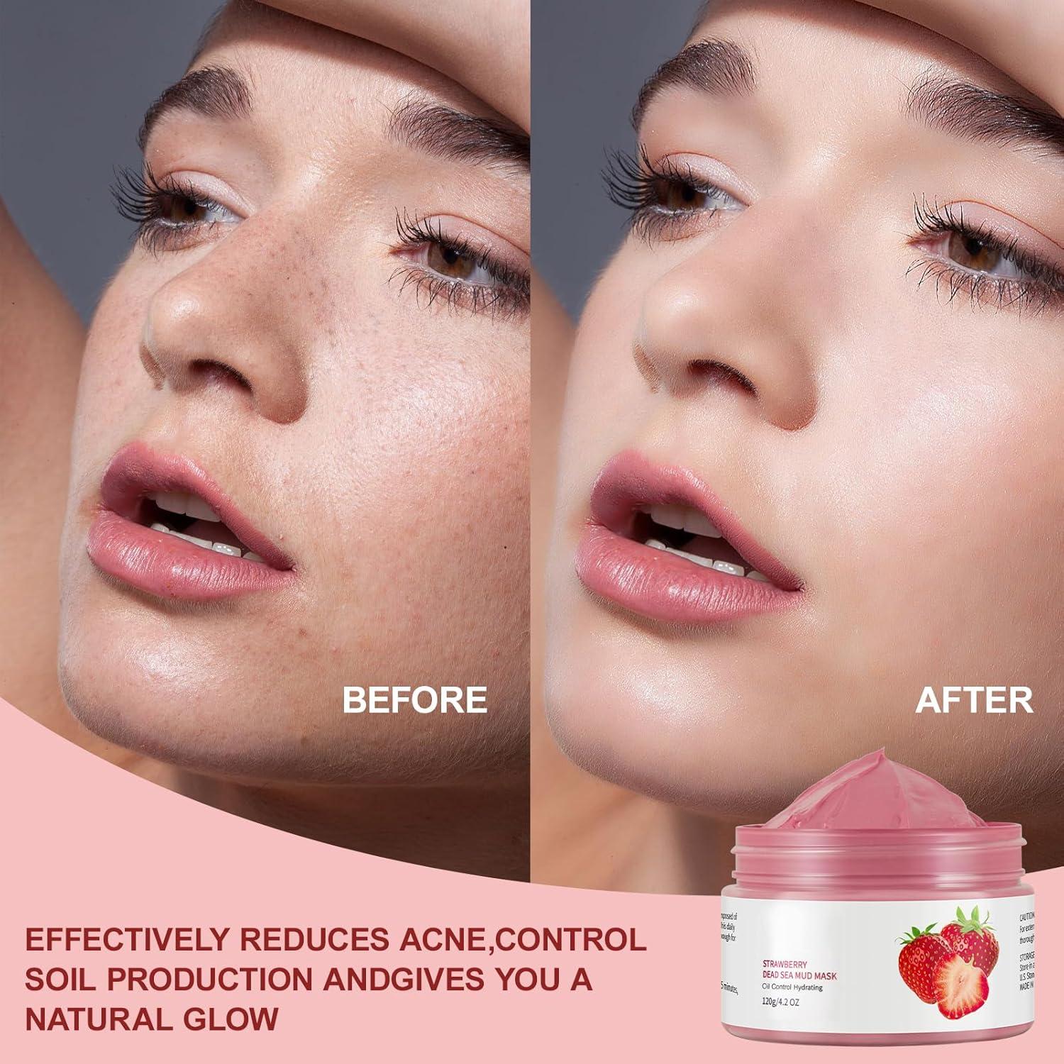 Mascarilla de Arcilla Hidratante GUOYAOLIFU 119g - Fresa