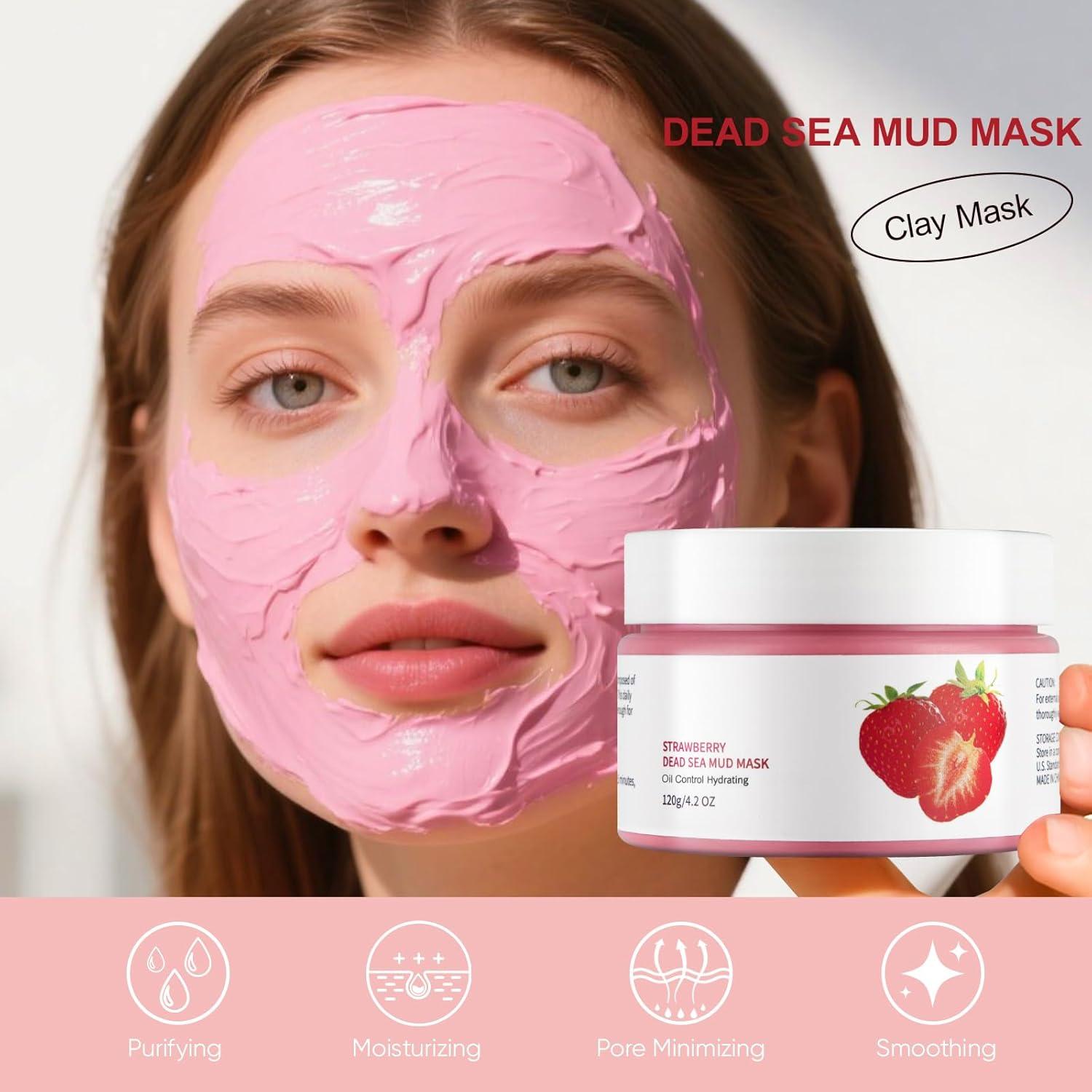 Mascarilla de Arcilla Hidratante GUOYAOLIFU 119g - Fresa