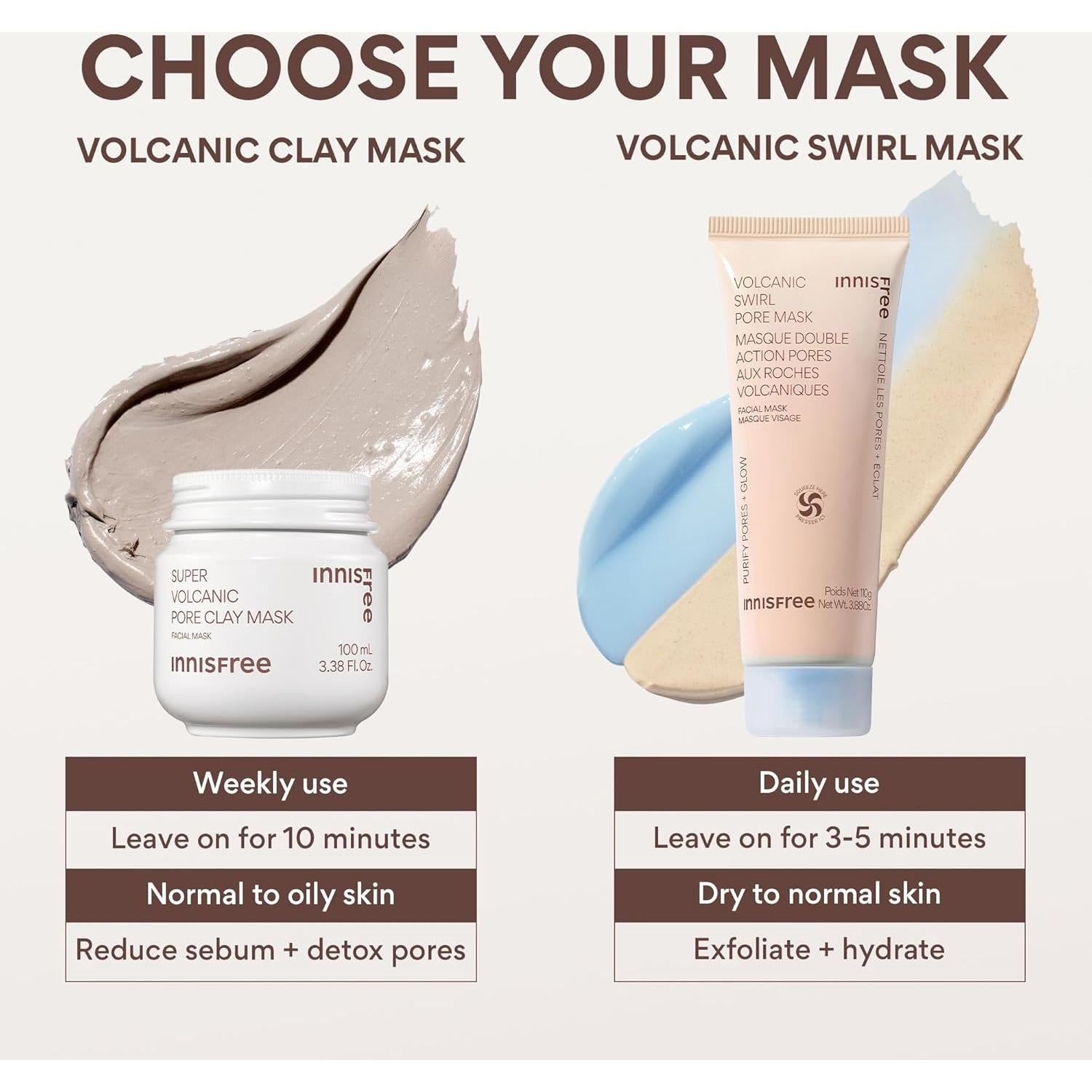 Mascarilla de Arcilla Super Volcánica Innisfree 109.73 g - Cuidado Piel