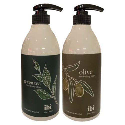 Conjunto de Lociones Hidratantes IBI - Té Verde y Oliva 750ml