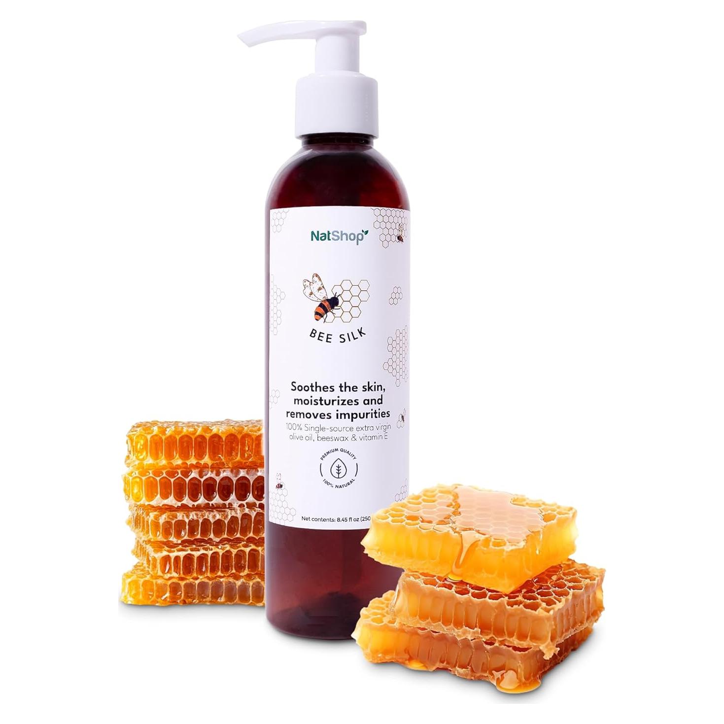 Loción Corporal NatShop con Cera de Abeja y Aceite de Oliva 250ml