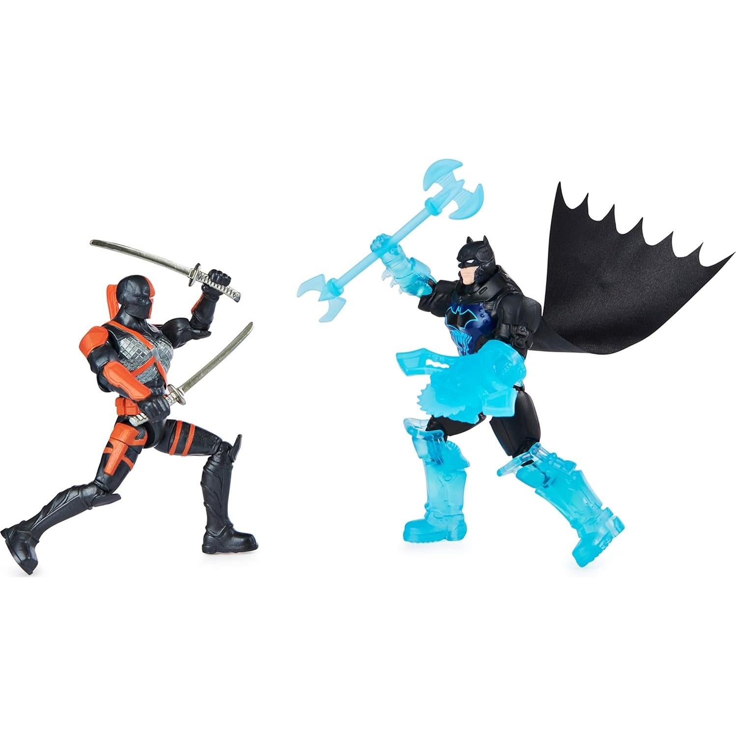 Bat-Tech Crawler Batman y Deathstroke 4" con 12 accesorios