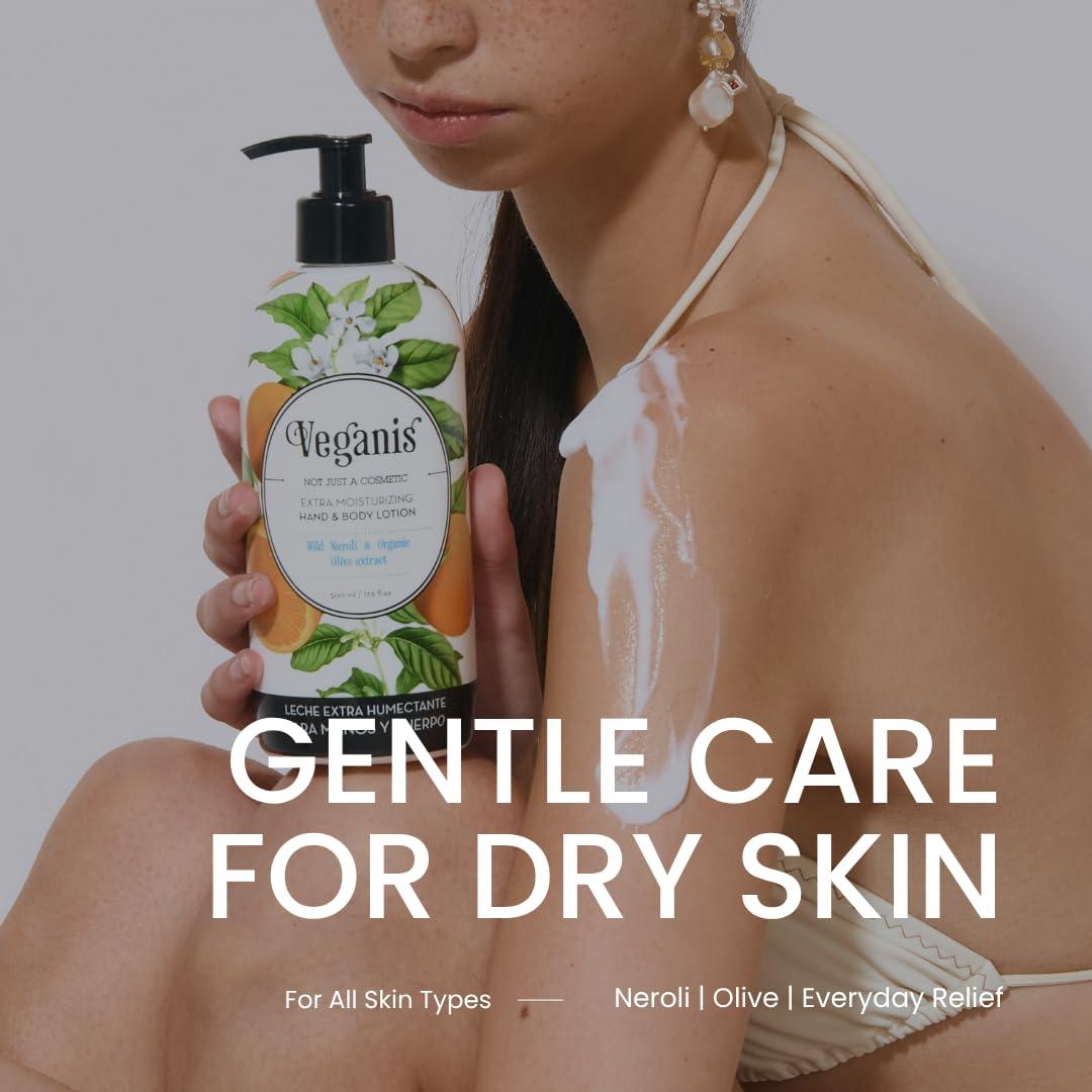 Loción Corporal VEGANIS 520 ml - Hidratante Piel Seca Neroli