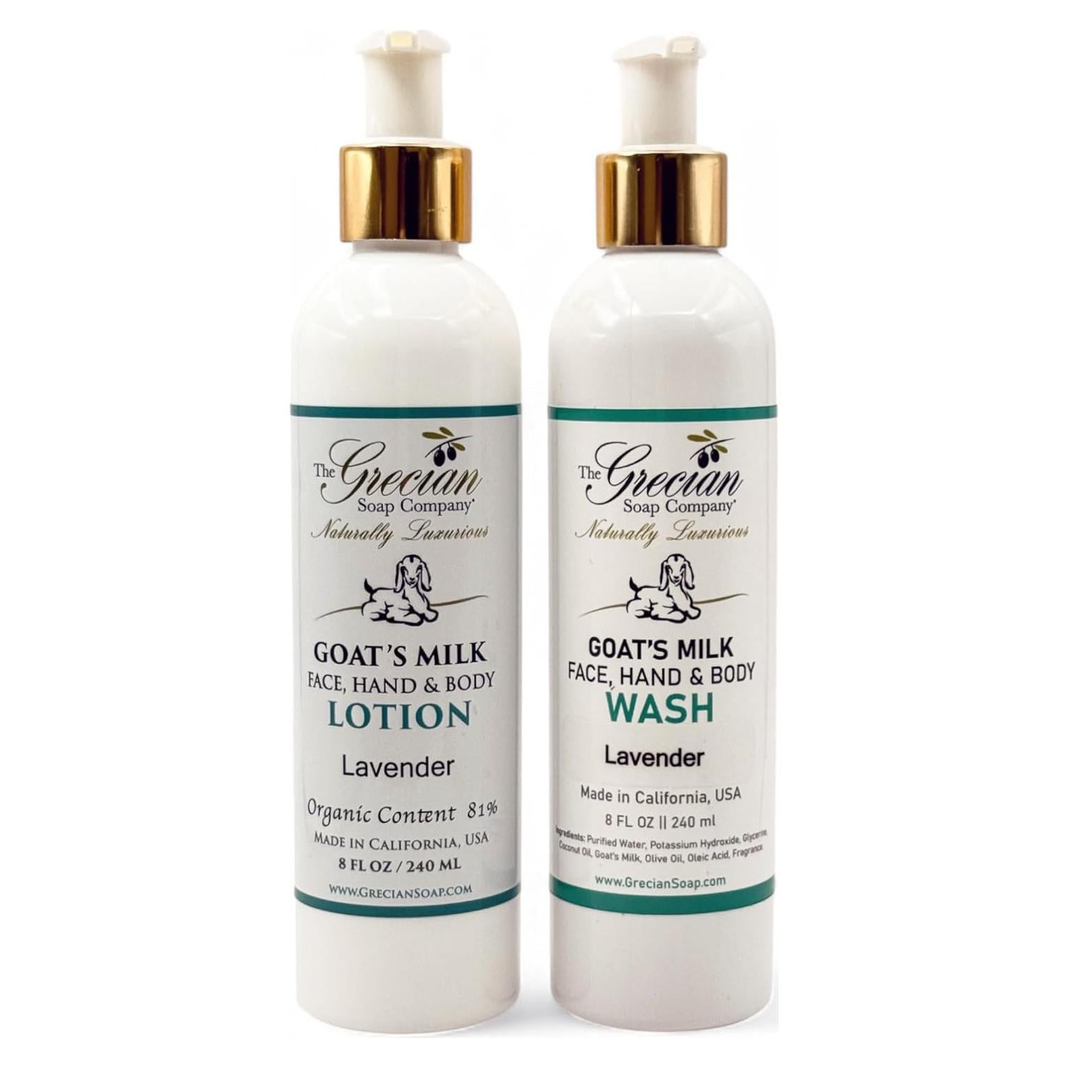 Set de Jabón y Loción Corporal La Compañía de Jabón Griego - Lavanda