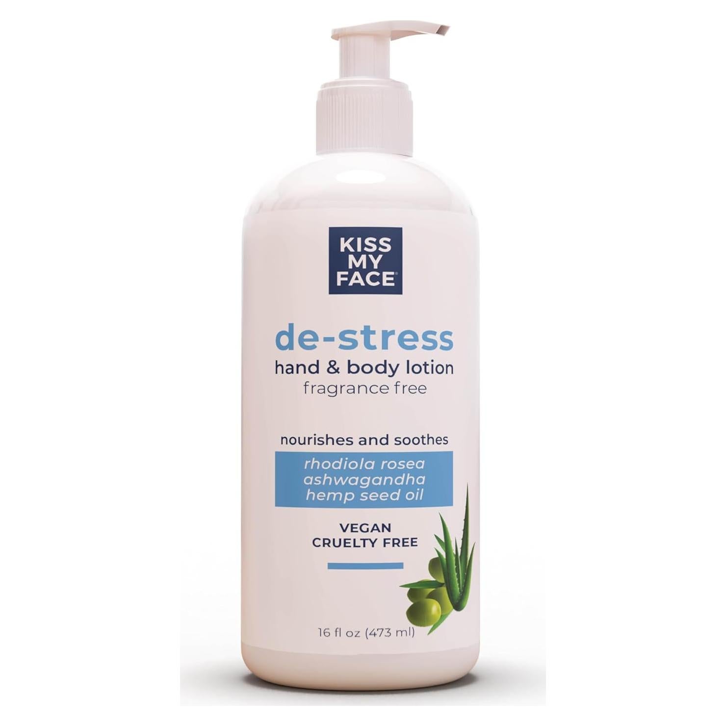 Loción Hidratante de Manos y Cuerpo Kiss My Face 473 ml Sin Fragancia