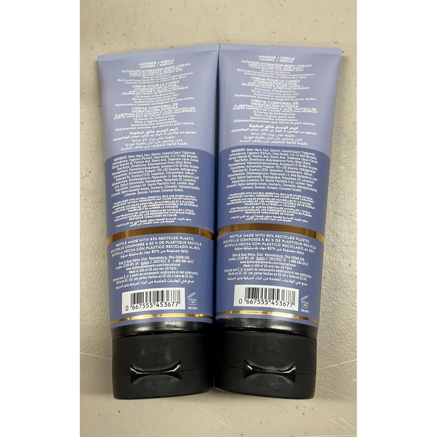 Crema Corporal Hidratante Bath and Body Works 226 g Lavanda Vainilla