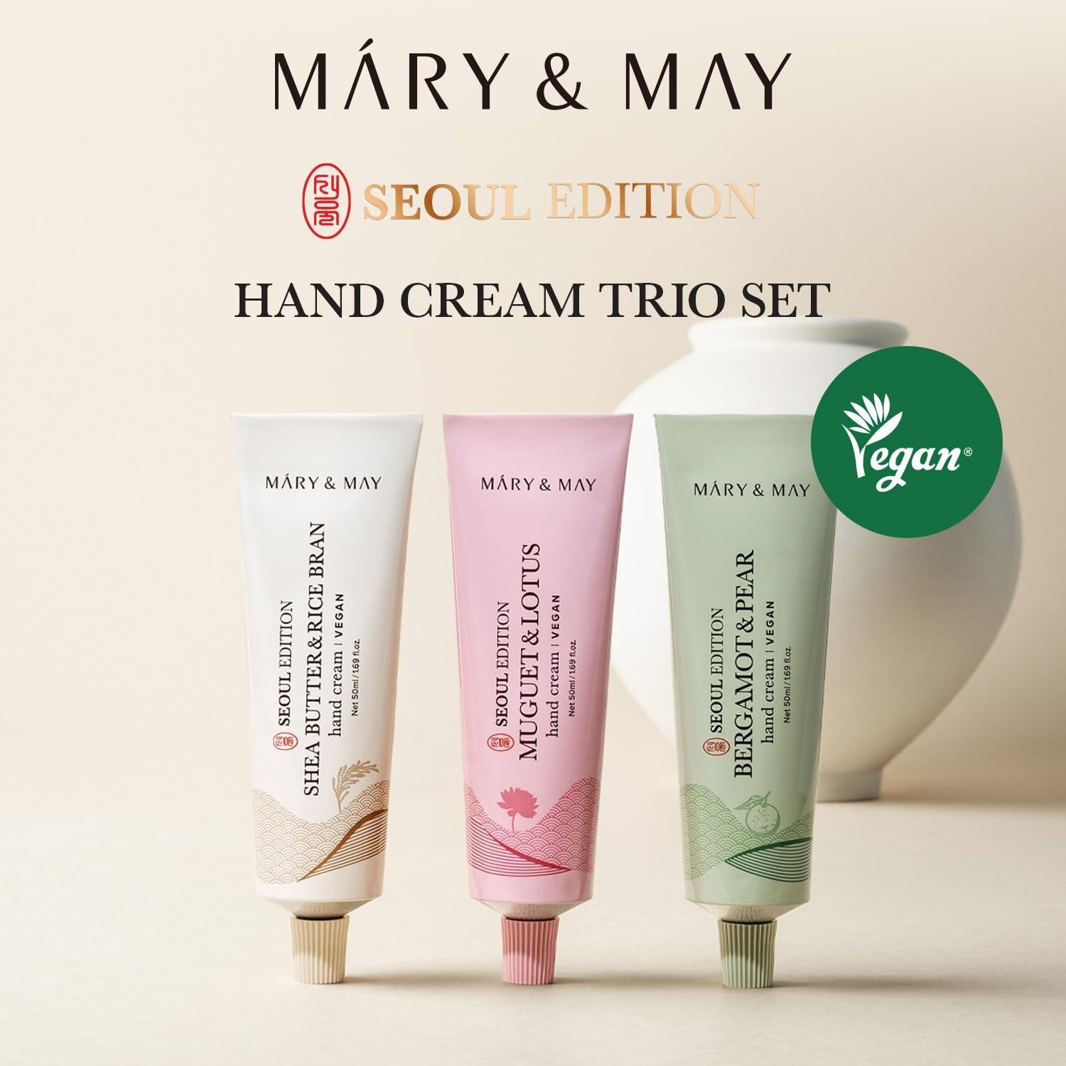 Mary&May Set de Trio de Crema de Manos Vegano 3x48g
