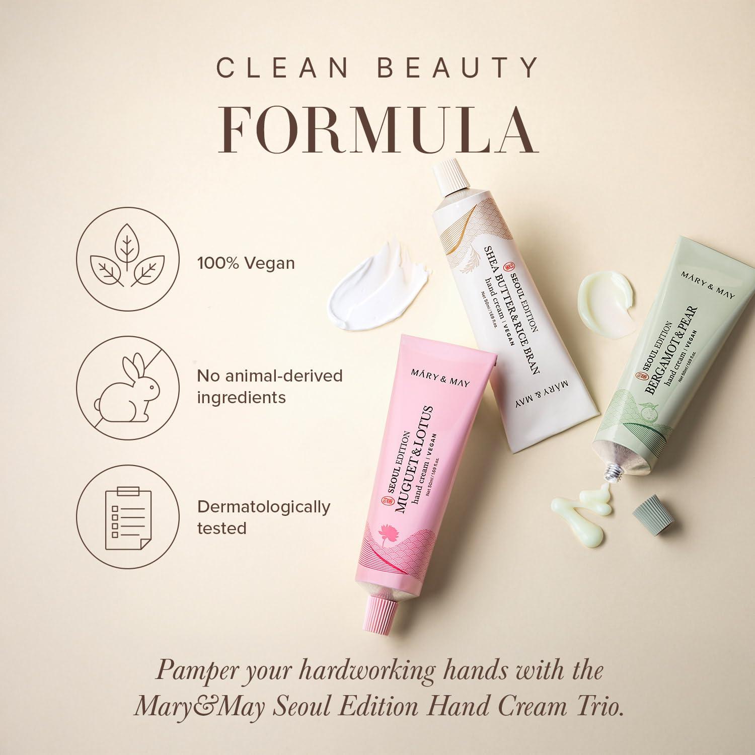 Mary&May Set de Trio de Crema de Manos Vegano 3x48g