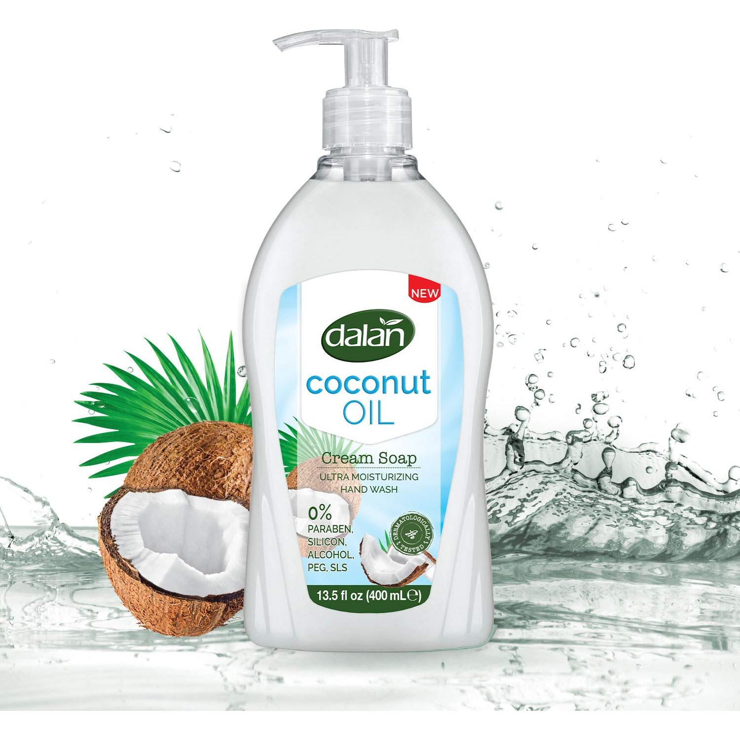 Crema Jabón Líquido Dalan 400 mL x 3 Aceite de Coco Hidratante
