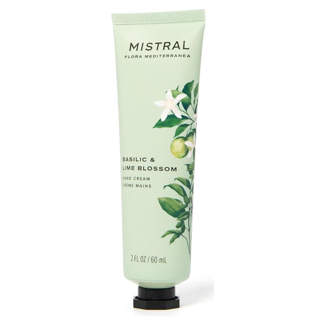 Crema de Manos Mistral 2 oz Albahaca y Flor de Lima Hidratante