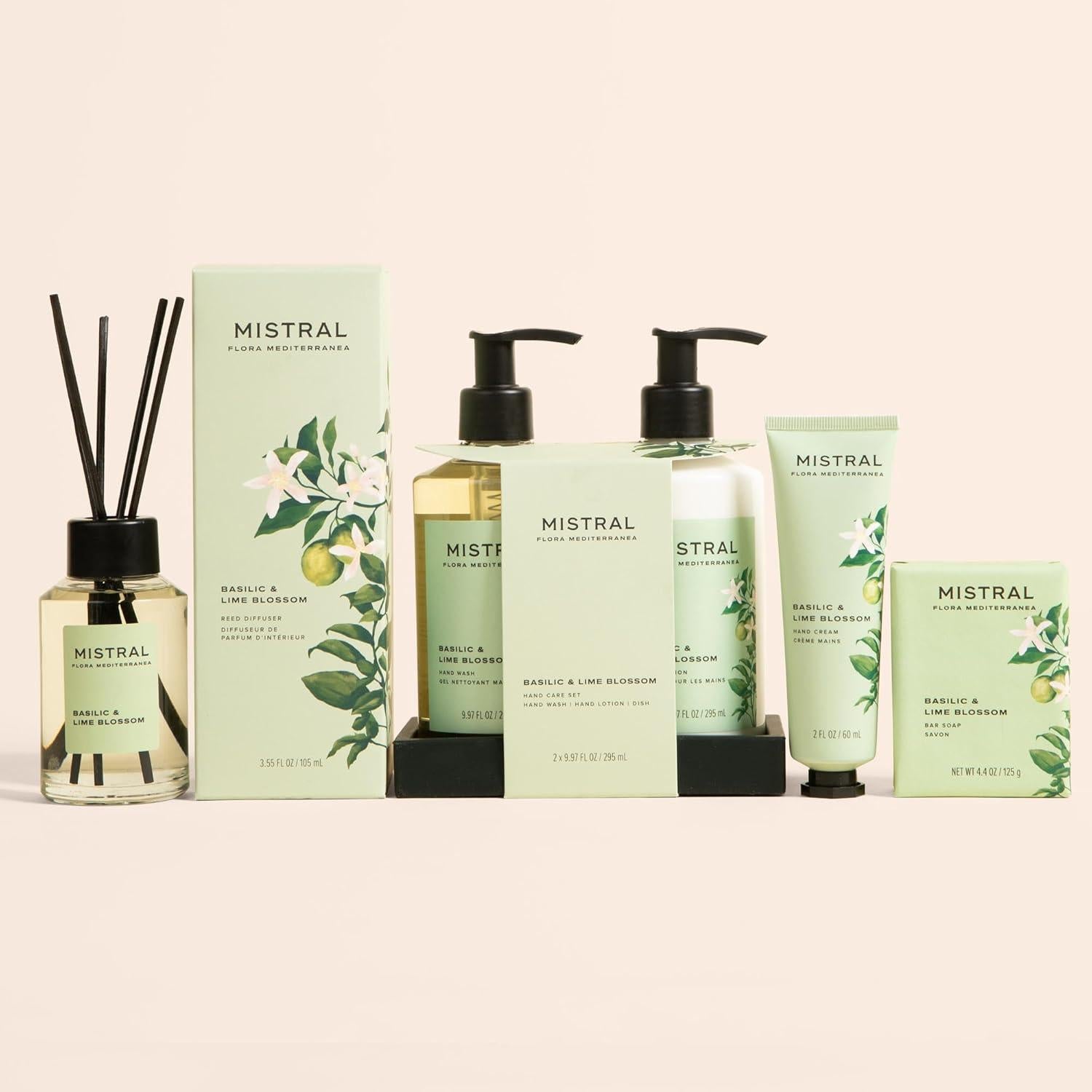 Crema de Manos Mistral 2 oz Albahaca y Flor de Lima Hidratante