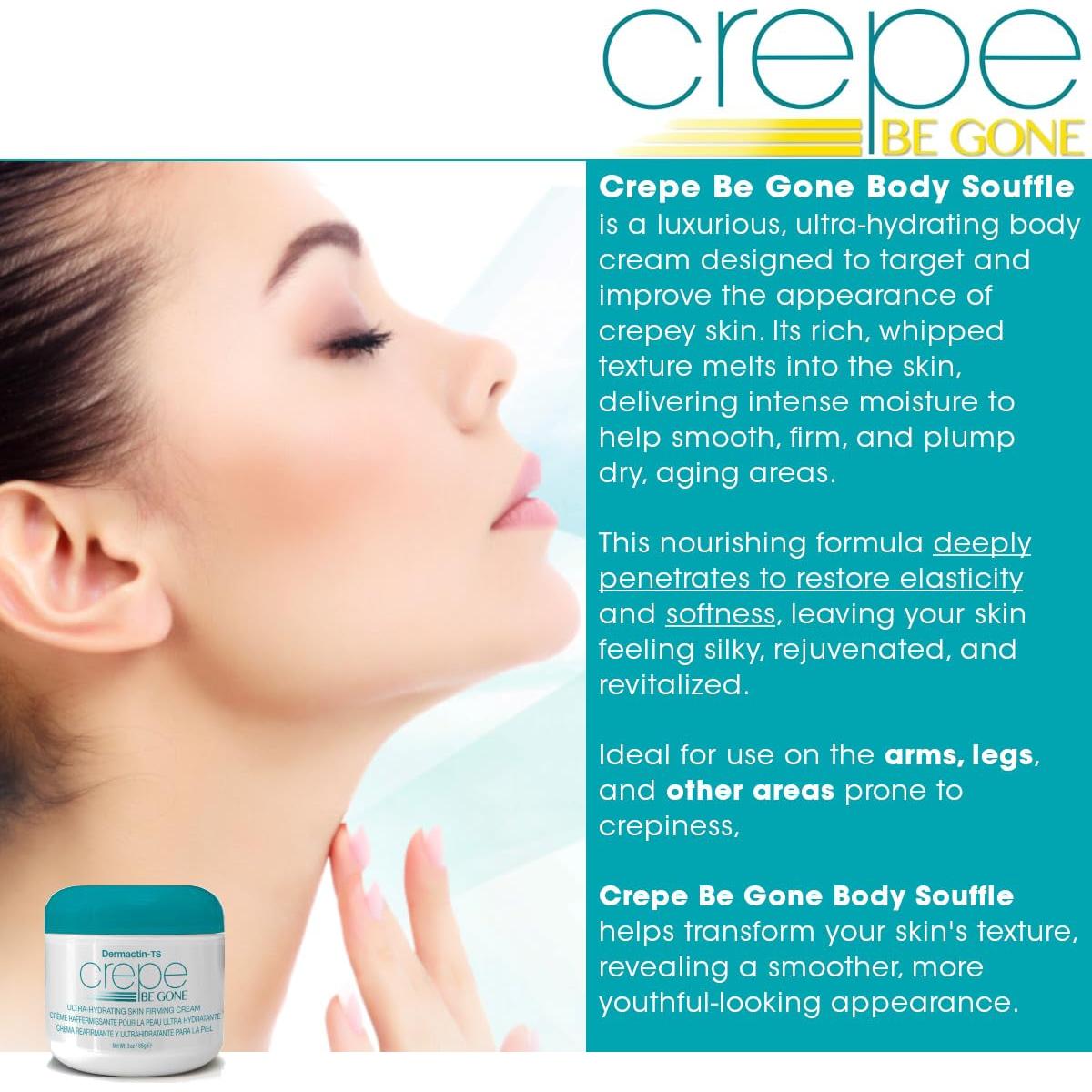 Crema Corporal Souffle Dermactin 340g Hidratante Piel Crepé