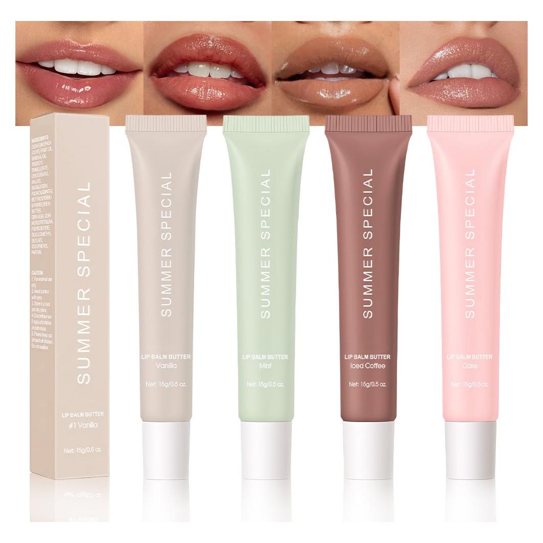 Bálsamo Labial Hidratante Vegano HHLTOH - 4 Sabores Verano