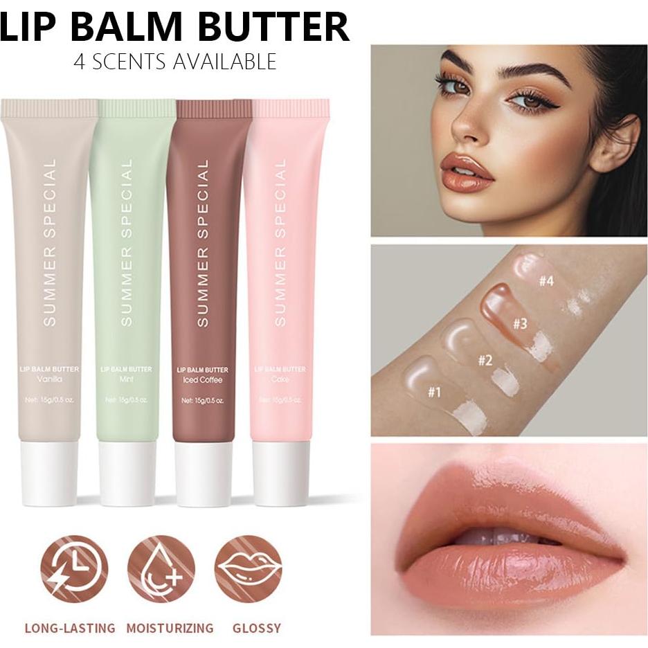 Bálsamo Labial Hidratante Vegano HHLTOH - 4 Sabores Verano